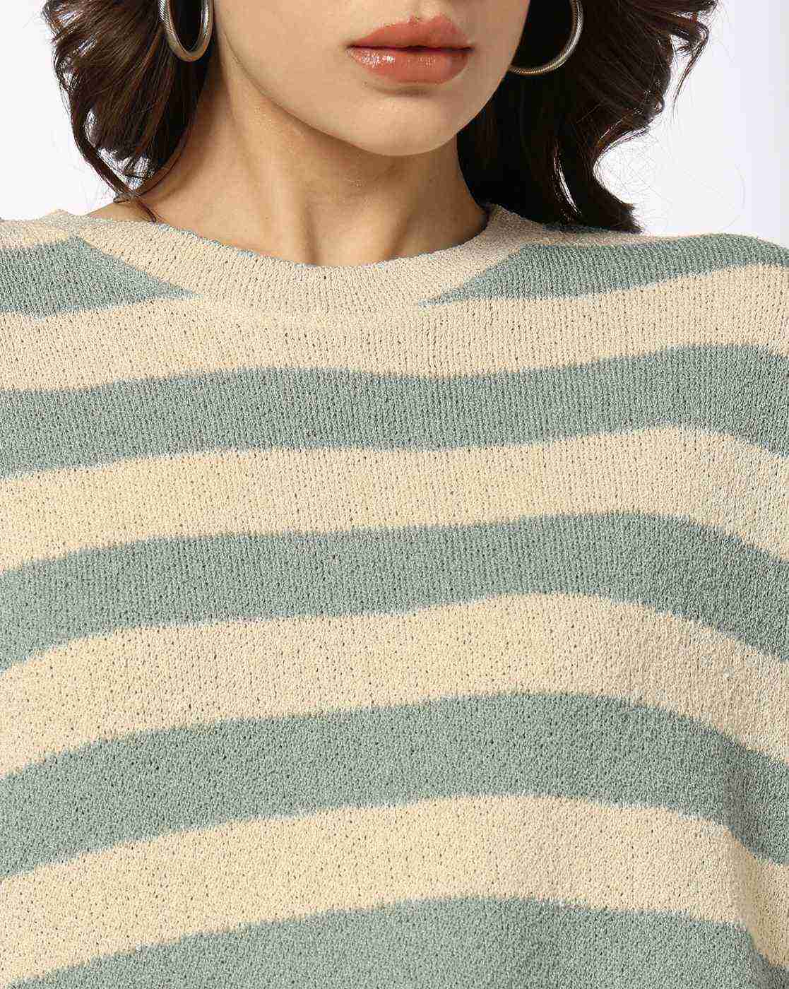 Teamspirit | Women Striped Relaxed Fit Top|3