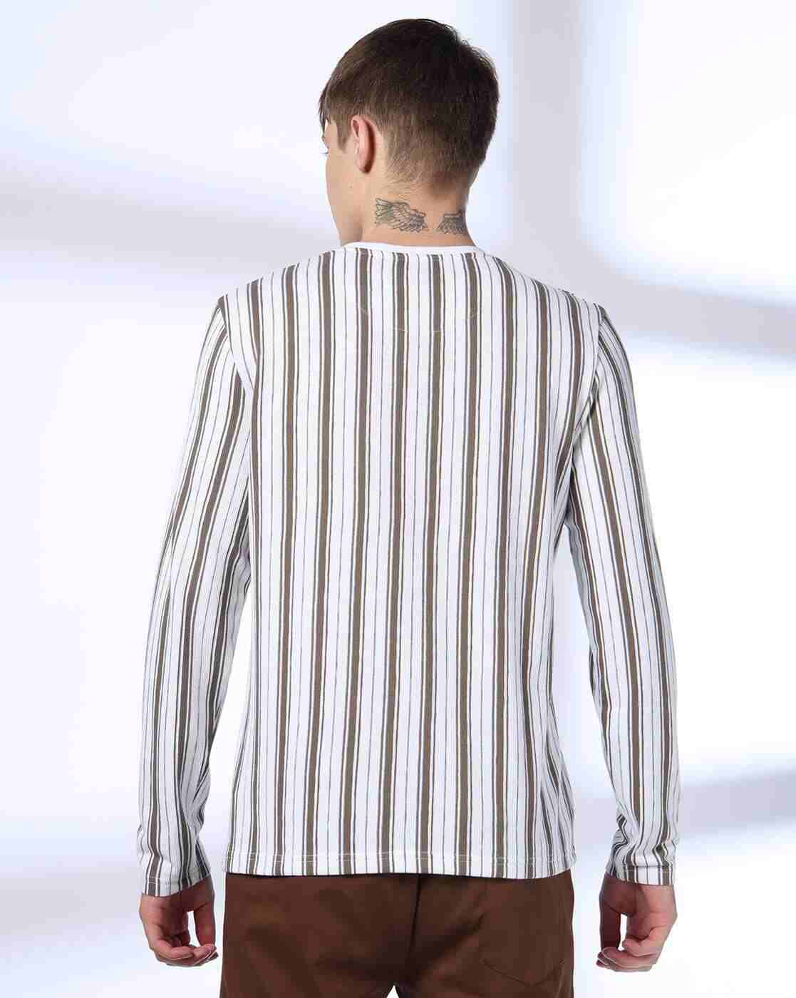 Teamspirit | Men Striped Regular Fit Crew-Neck T-Shirt|2