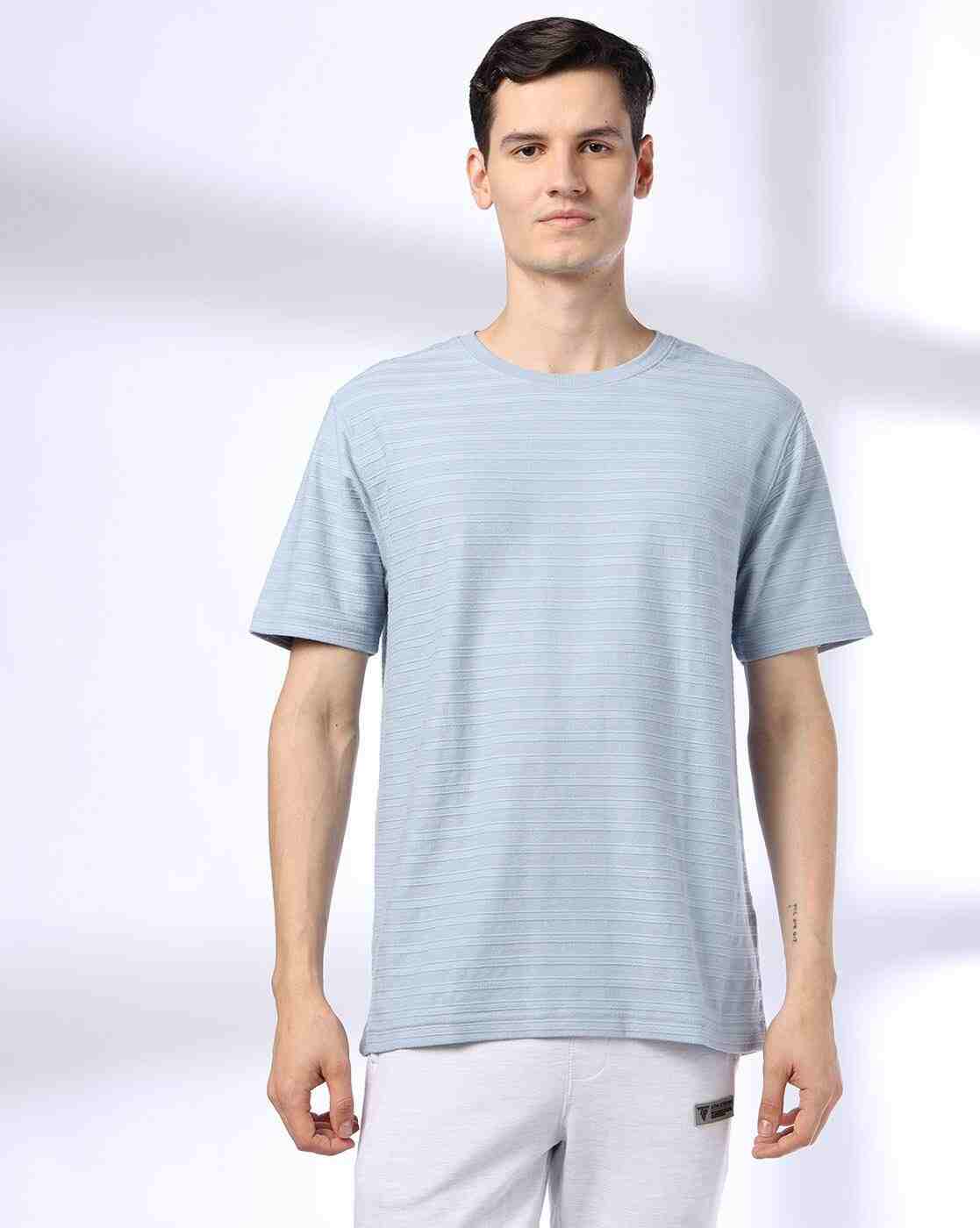 Teamspirit | Men Striped Boxy Fit Crew-Neck T-Shirt|3