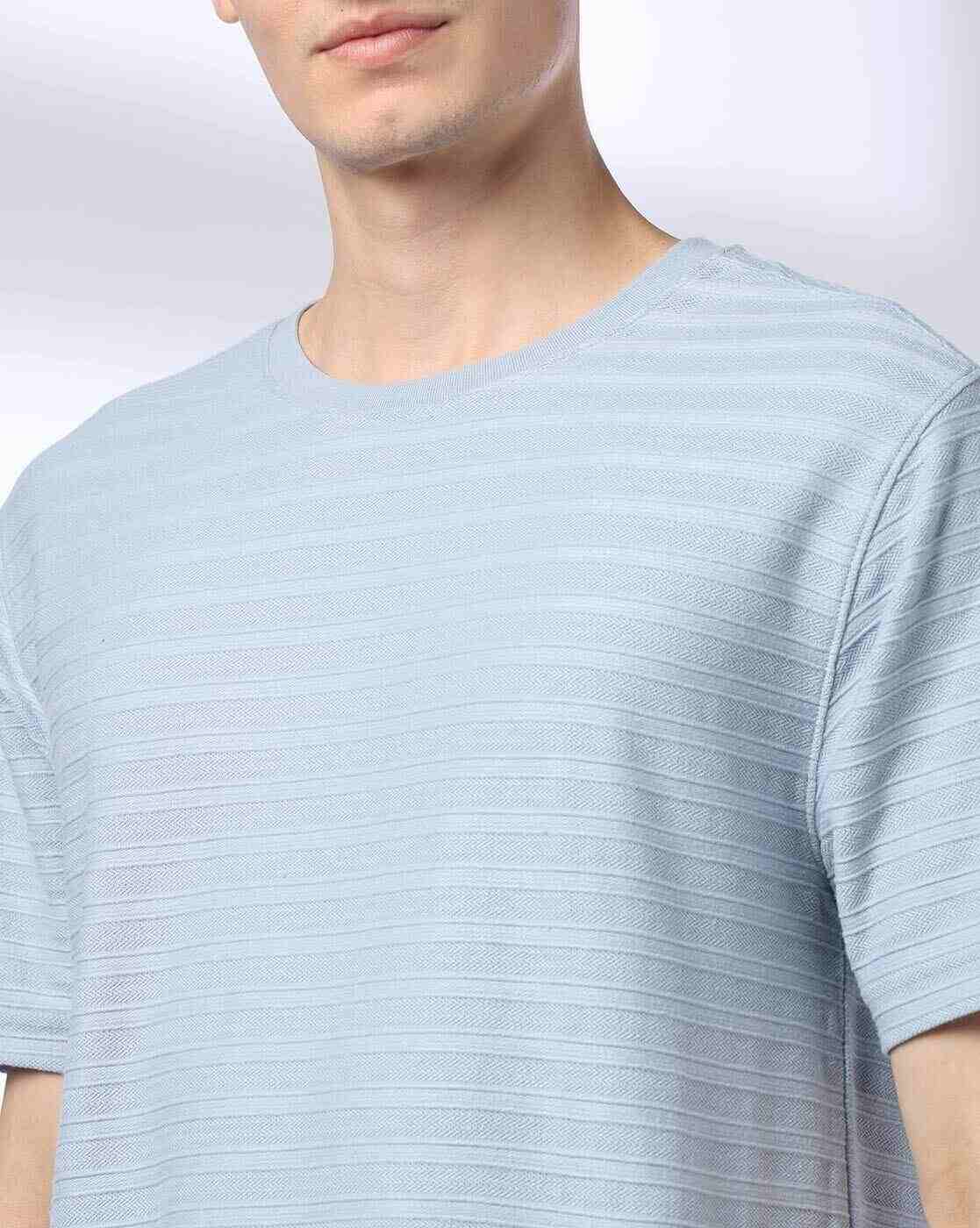 Teamspirit | Men Striped Boxy Fit Crew-Neck T-Shirt|4