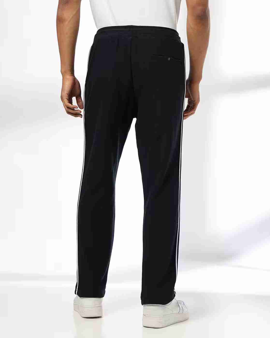 Teamspirit | Men Contrast Side Tape Straight Track Pants|2