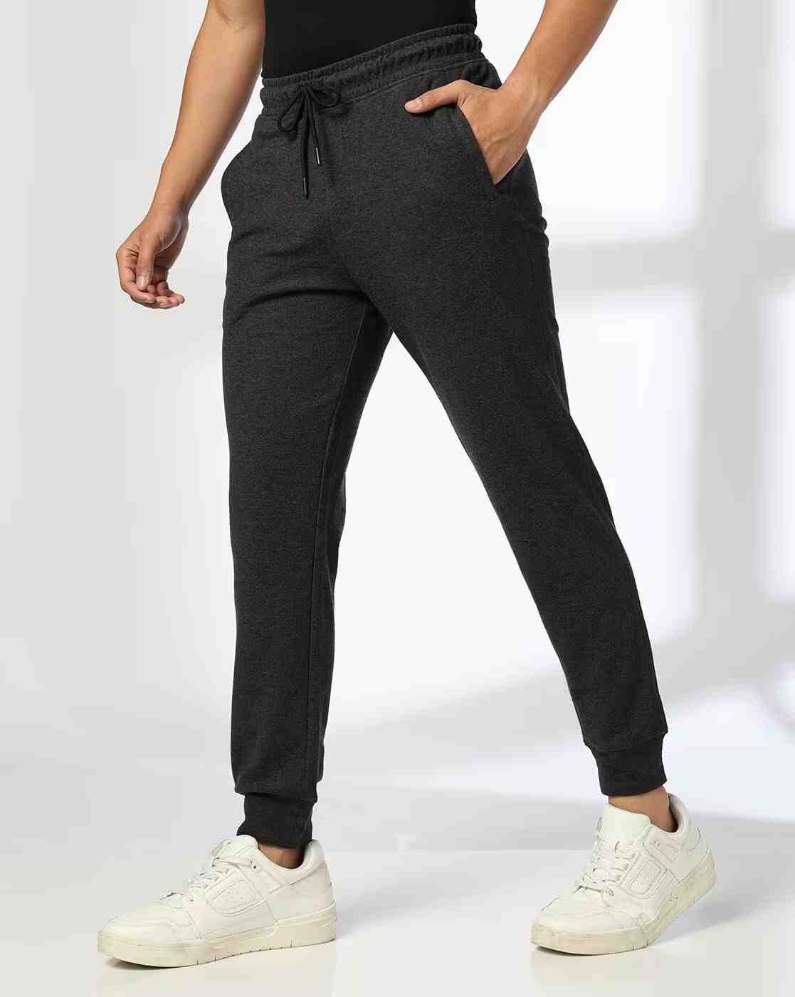 Men Regular Fit Joggers with Insert Pockets