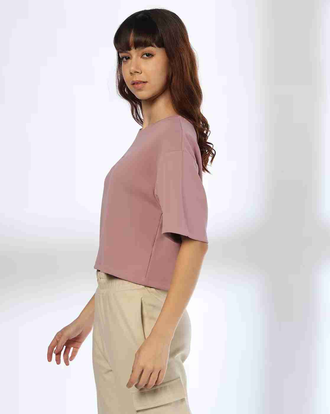 Teamspirit | Women Typographic Print Boxy Fit Top|1