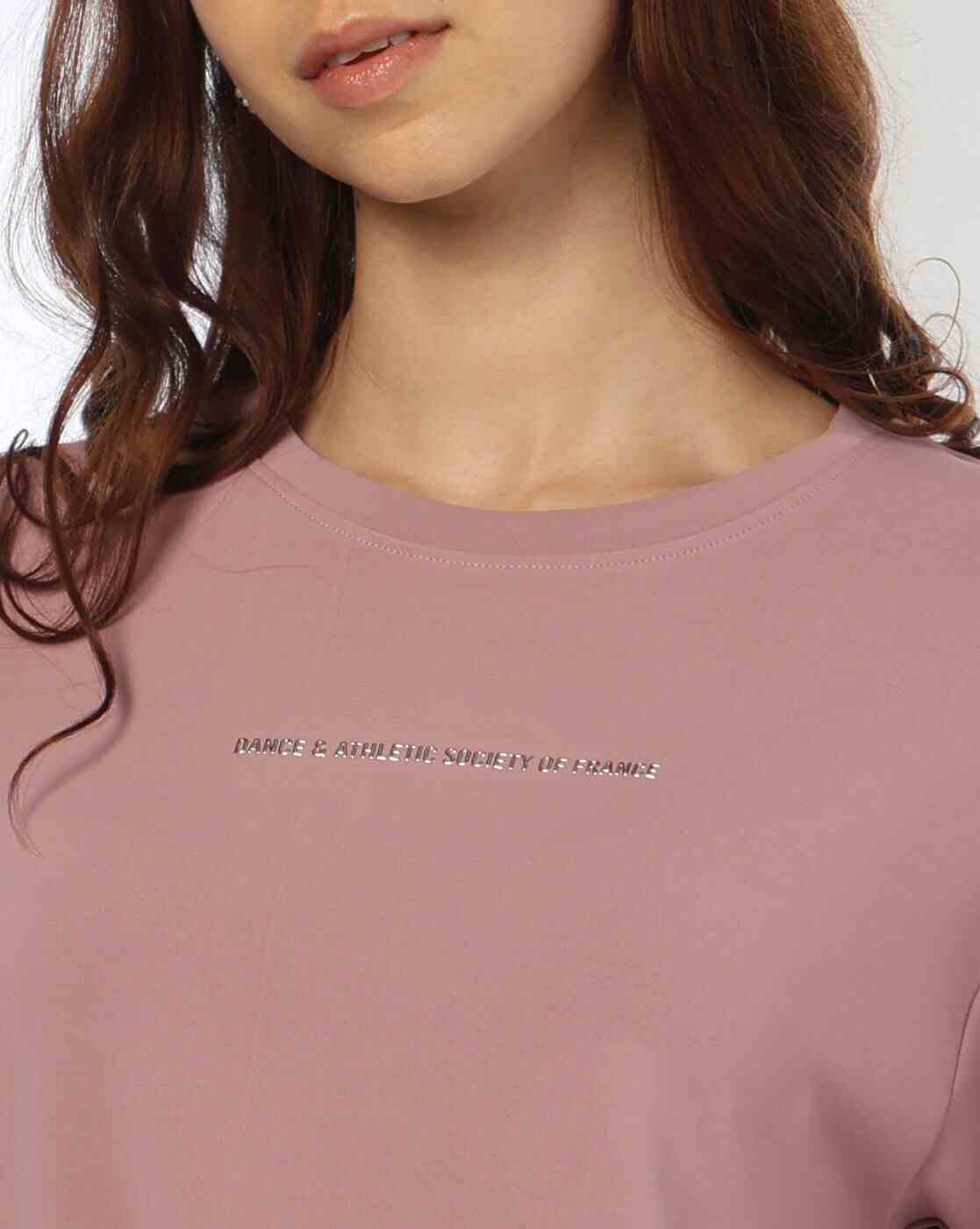 Teamspirit | Women Typographic Print Boxy Fit Top|3