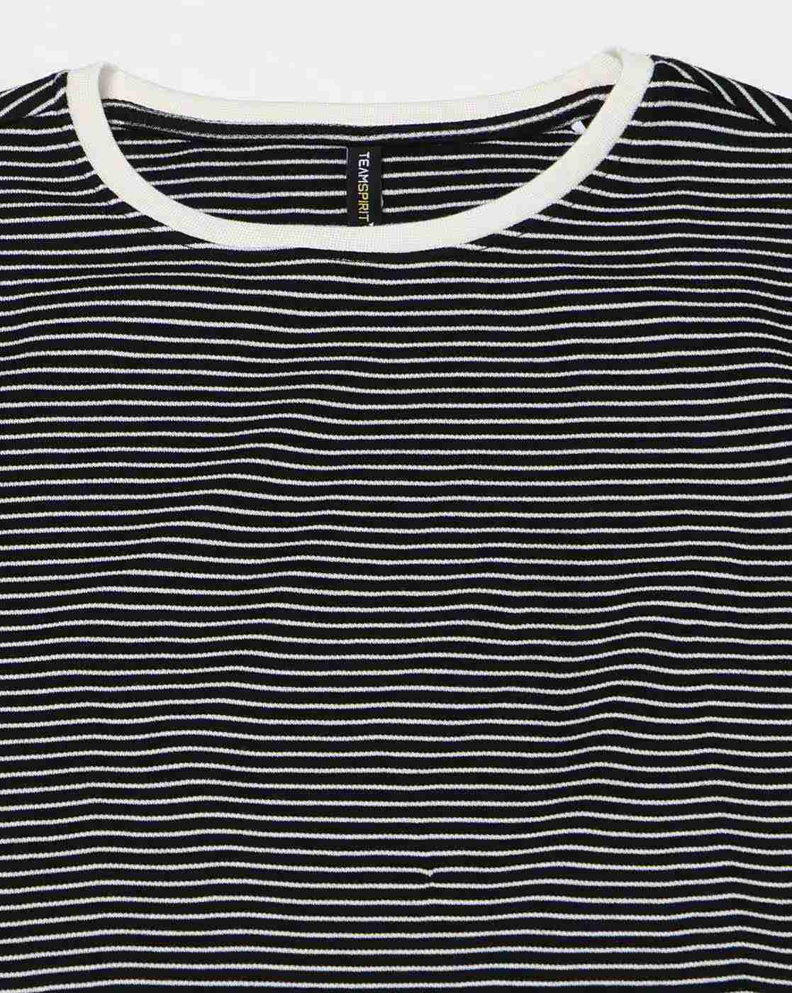 Teamspirit | Women Striped Relaxed Fit Round-Neck T-Shirt|4