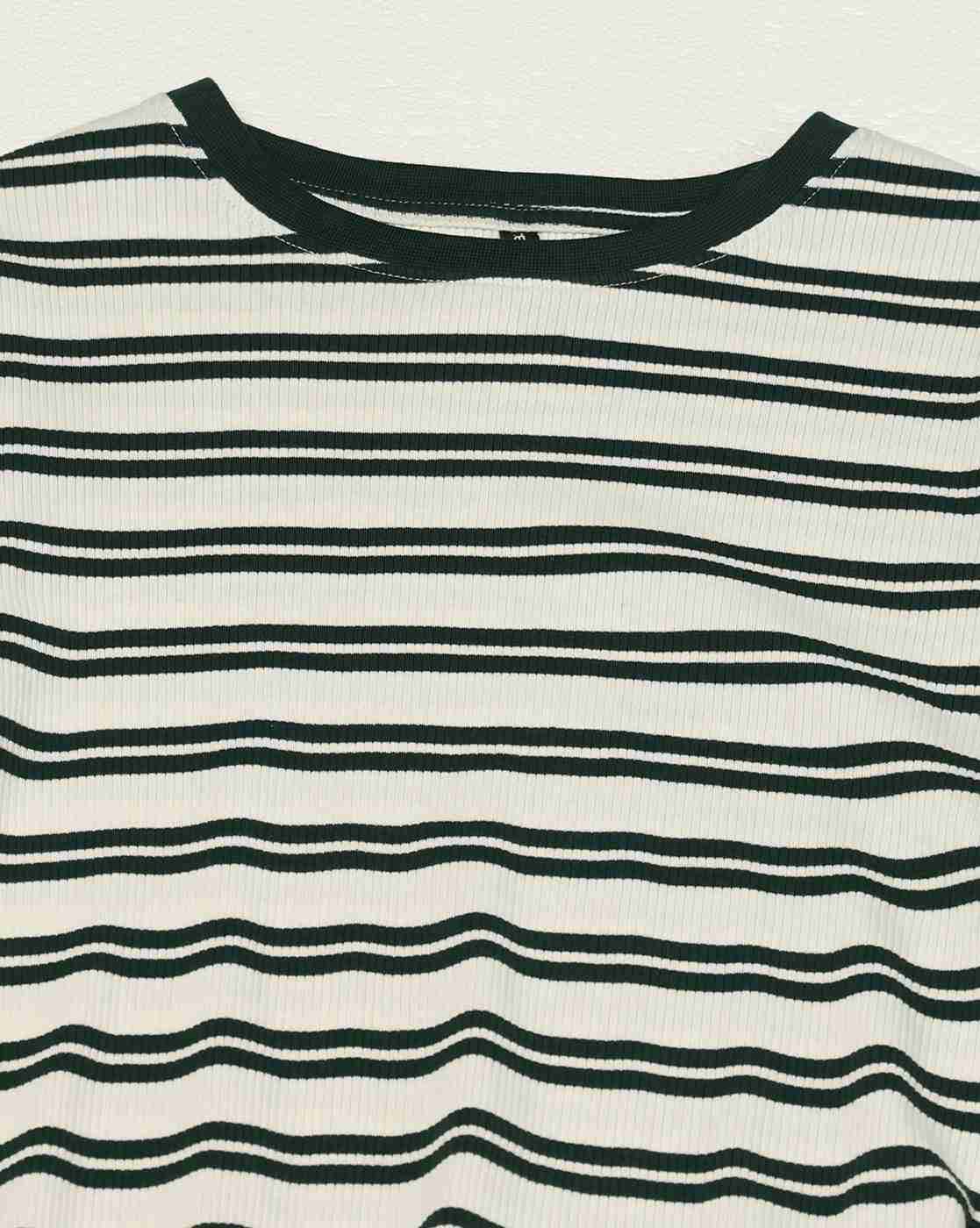 Teamspirit | Women Striped Relaxed Fit Crew-Neck T-Shirt|4