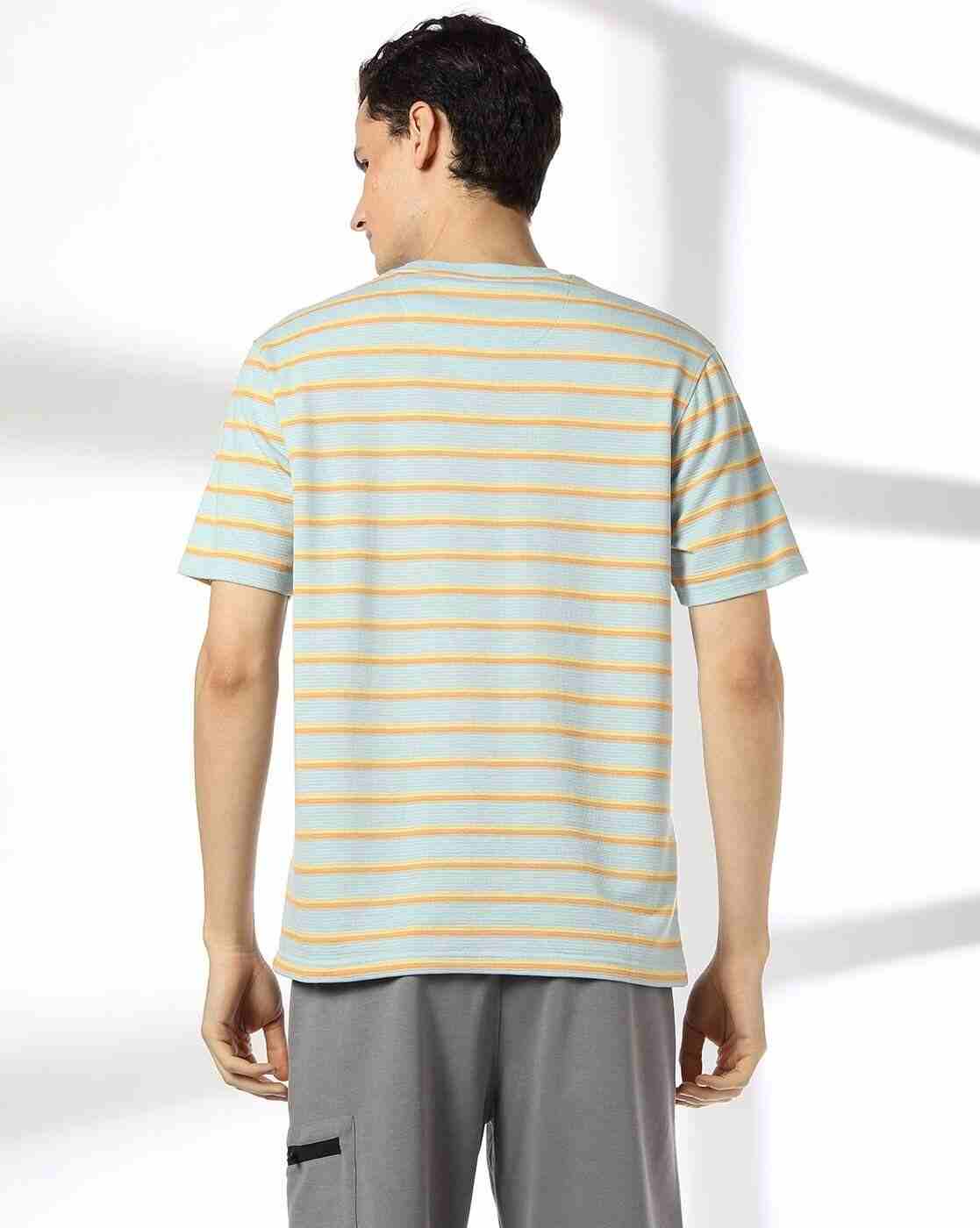 Teamspirit | Men Striped Regular Fit Crew-Neck T-Shirt|2