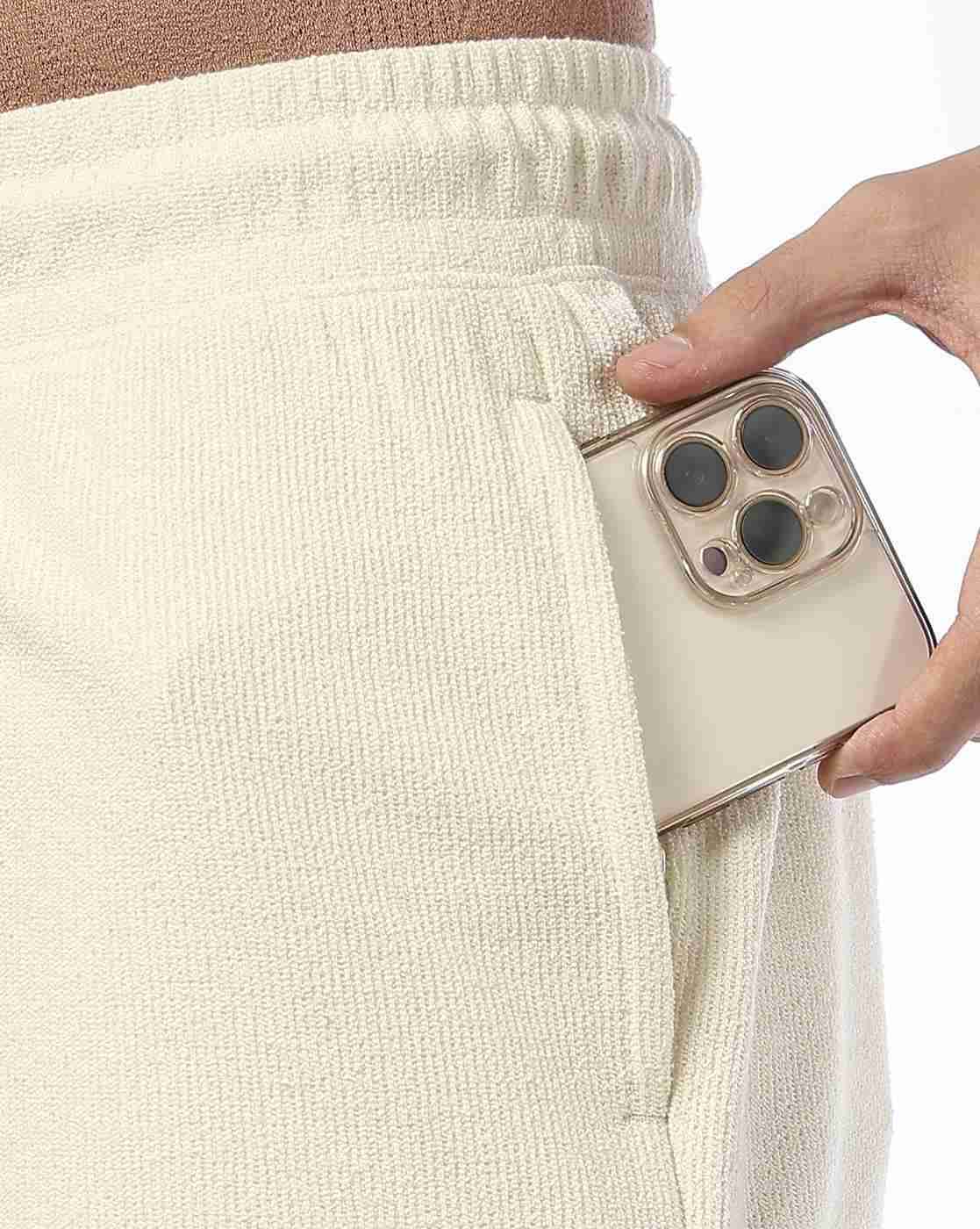 Teamspirit | Embroidered shorts, beige, m|4