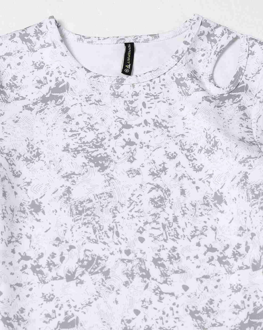 Teamspirit | Women All-Over Print Regular Fit Top with Cut-Out|4