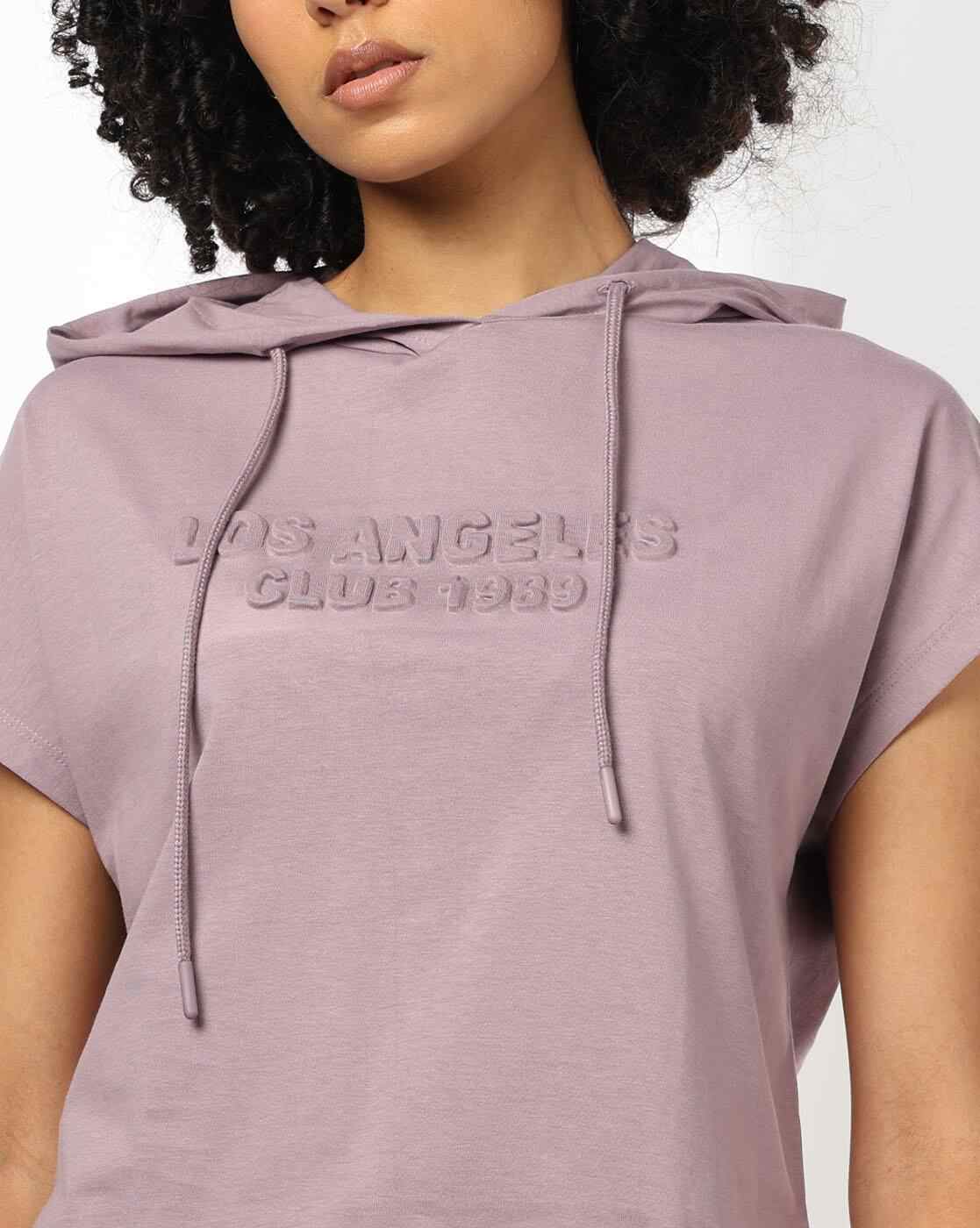 Teamspirit | Women Typographic Embossed Regular Fit Hooded Top|3