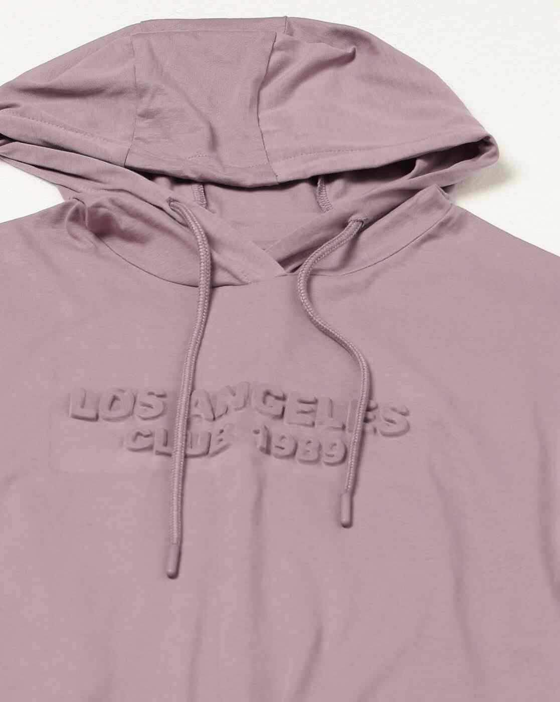 Teamspirit | Women Typographic Embossed Regular Fit Hooded Top|4