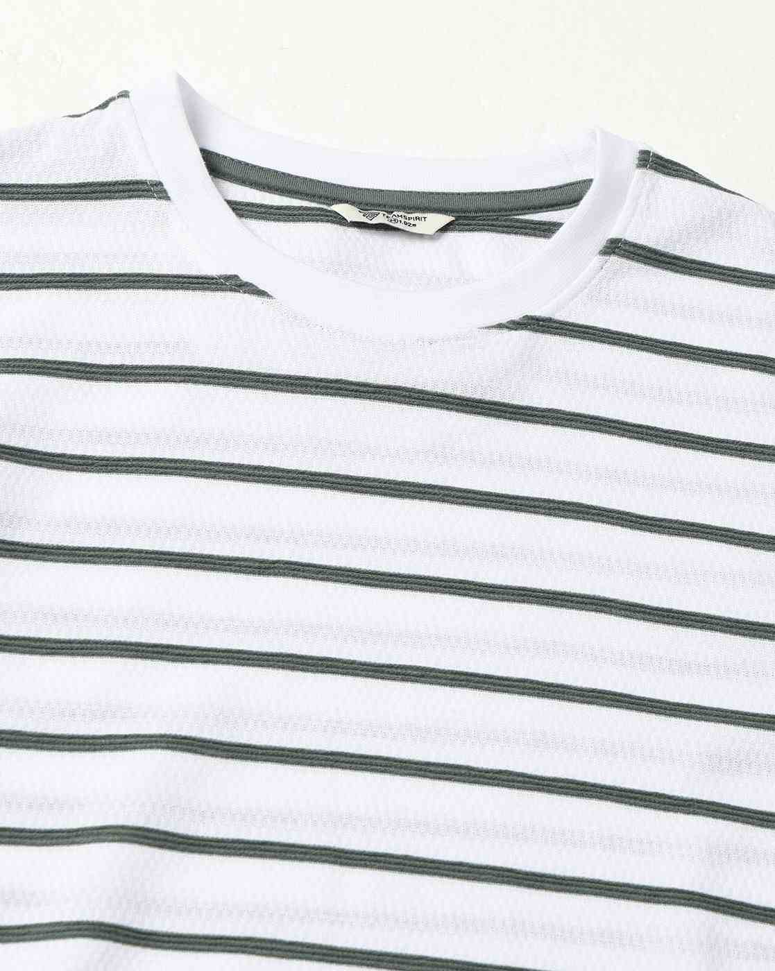 Teamspirit | Men Elevated Stripe Jacq Base Regular Fit Crew-Neck T-Shirt|4