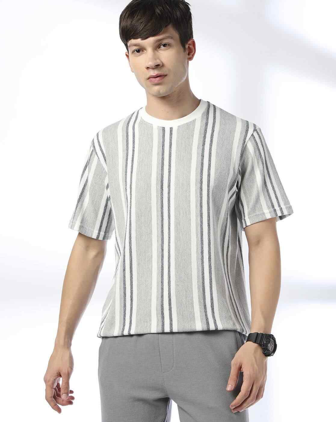 Men YD Towel Knit Regular Fit Crew-Neck T-Shirt