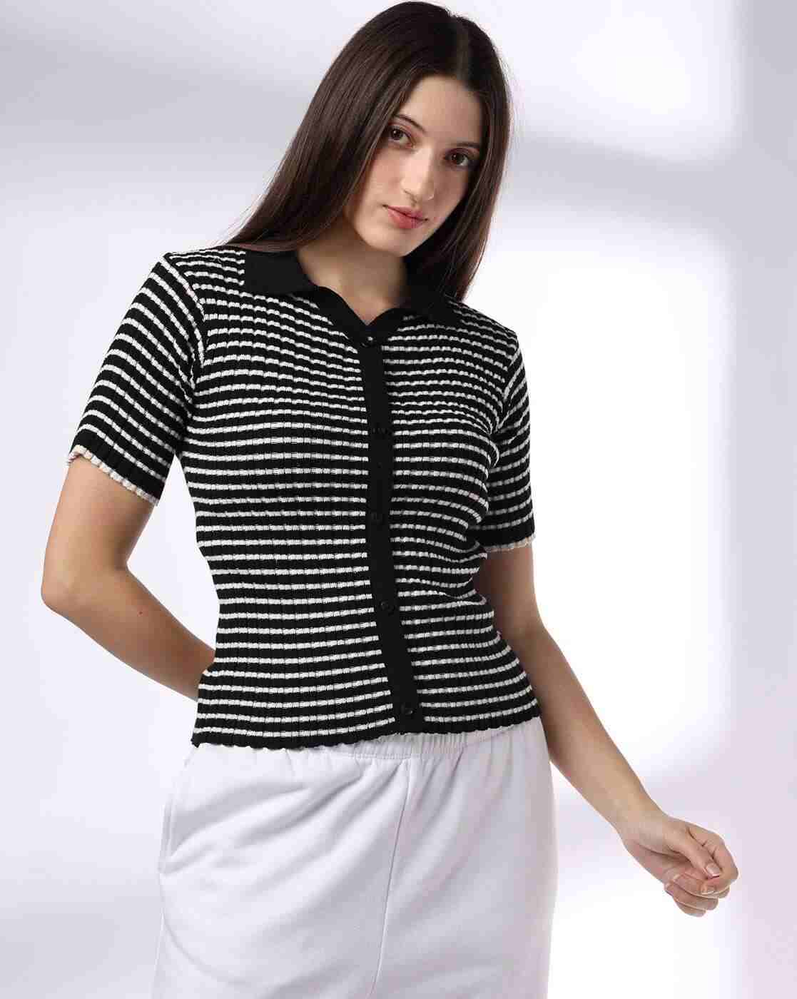 Teamspirit | Women Striped Regular Fit Top|0