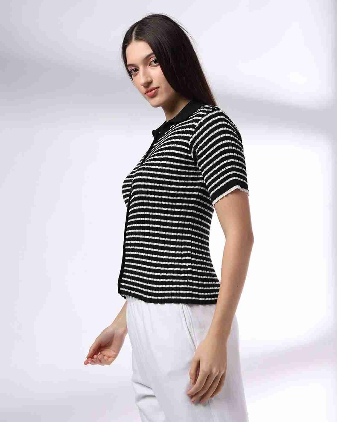 Teamspirit | Women Striped Regular Fit Top|1