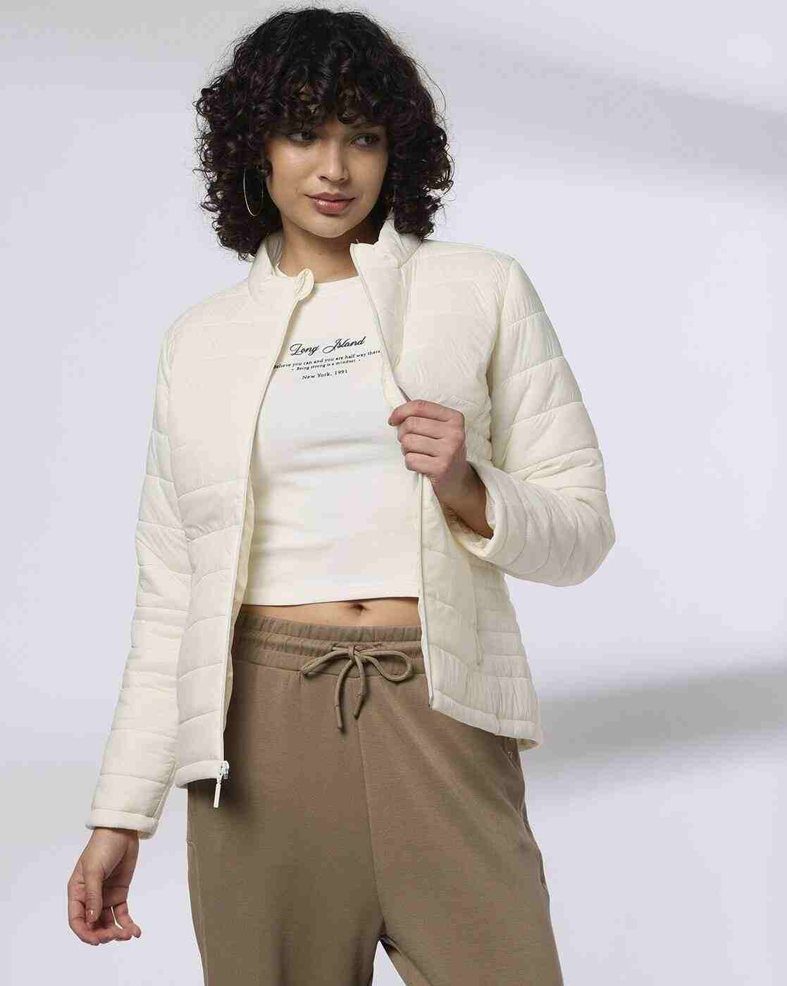 Women Quilted Relaxed Fit Puffer Jacket