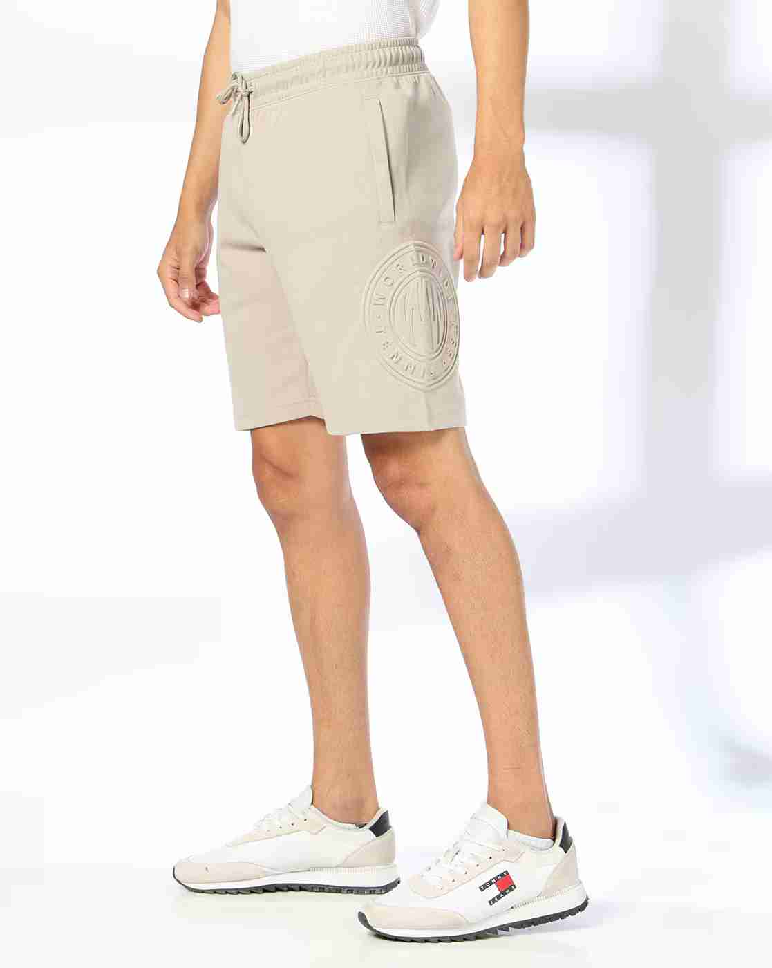 Teamspirit | Men Embossed Print Regular Fit Shorts|1