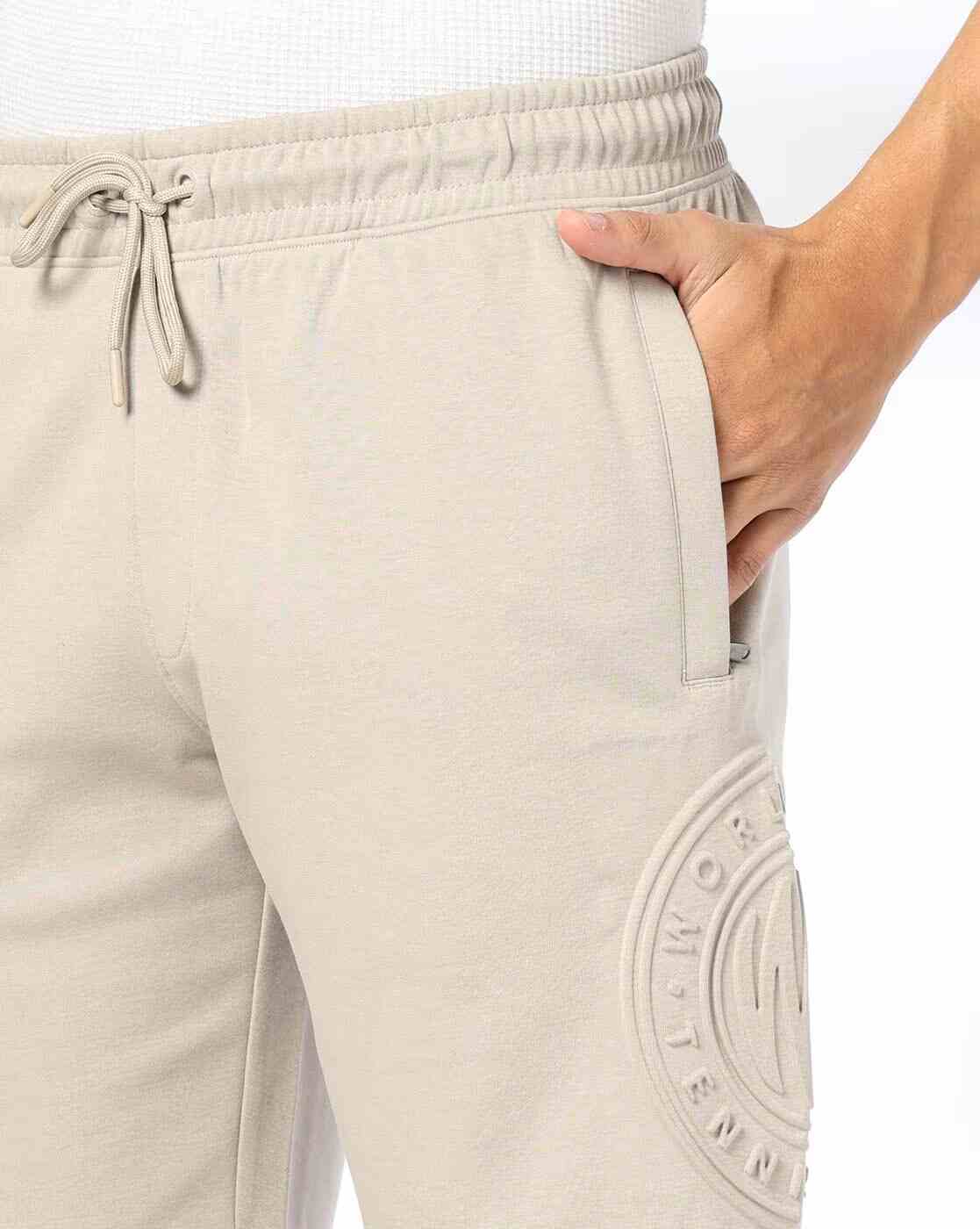 Teamspirit | Men Embossed Print Regular Fit Shorts|3