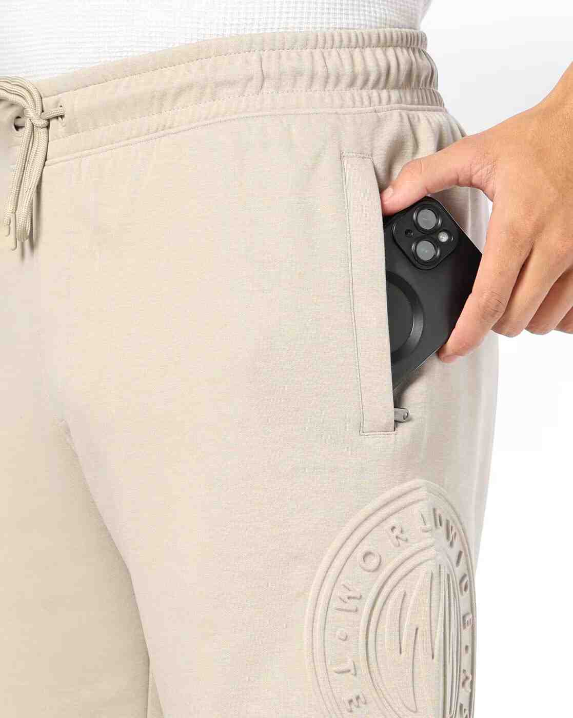 Teamspirit | Men Embossed Print Regular Fit Shorts|4