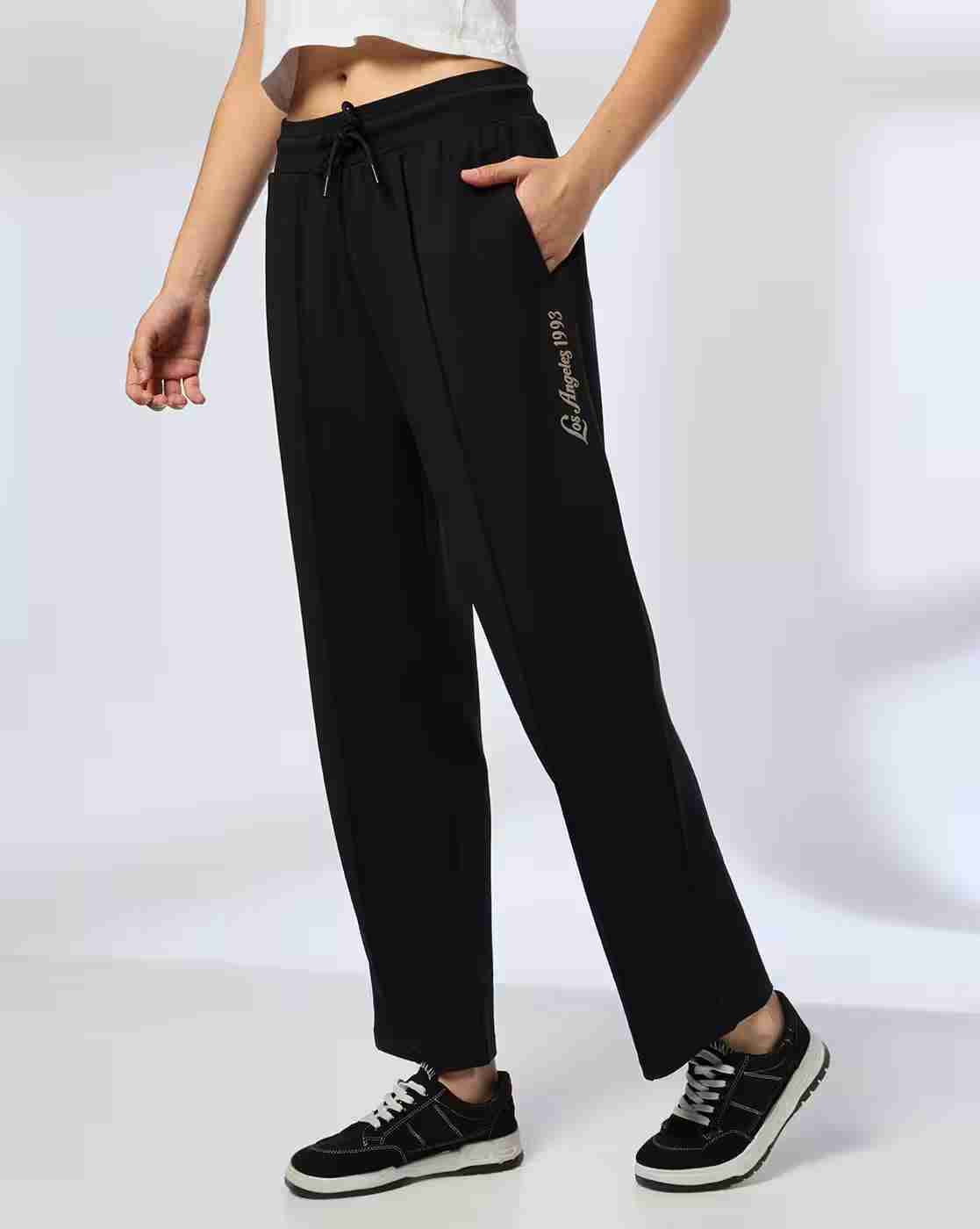 Women Pintuck Straight Track Pants