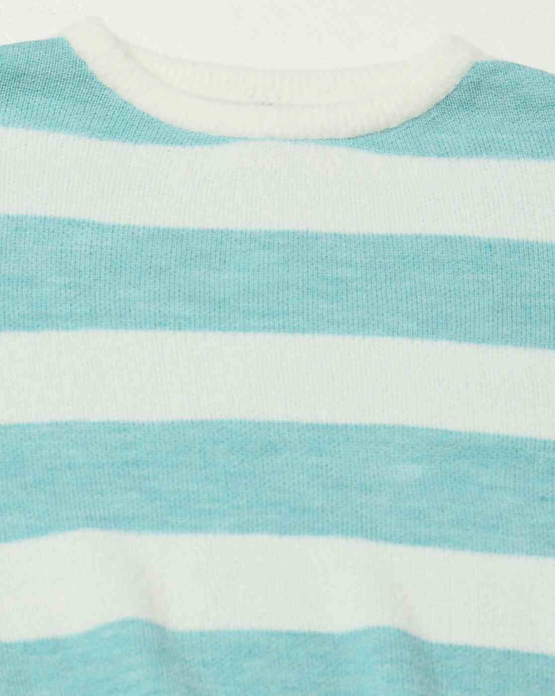 Teamspirit | Women Striped Round-Neck Sweater|4