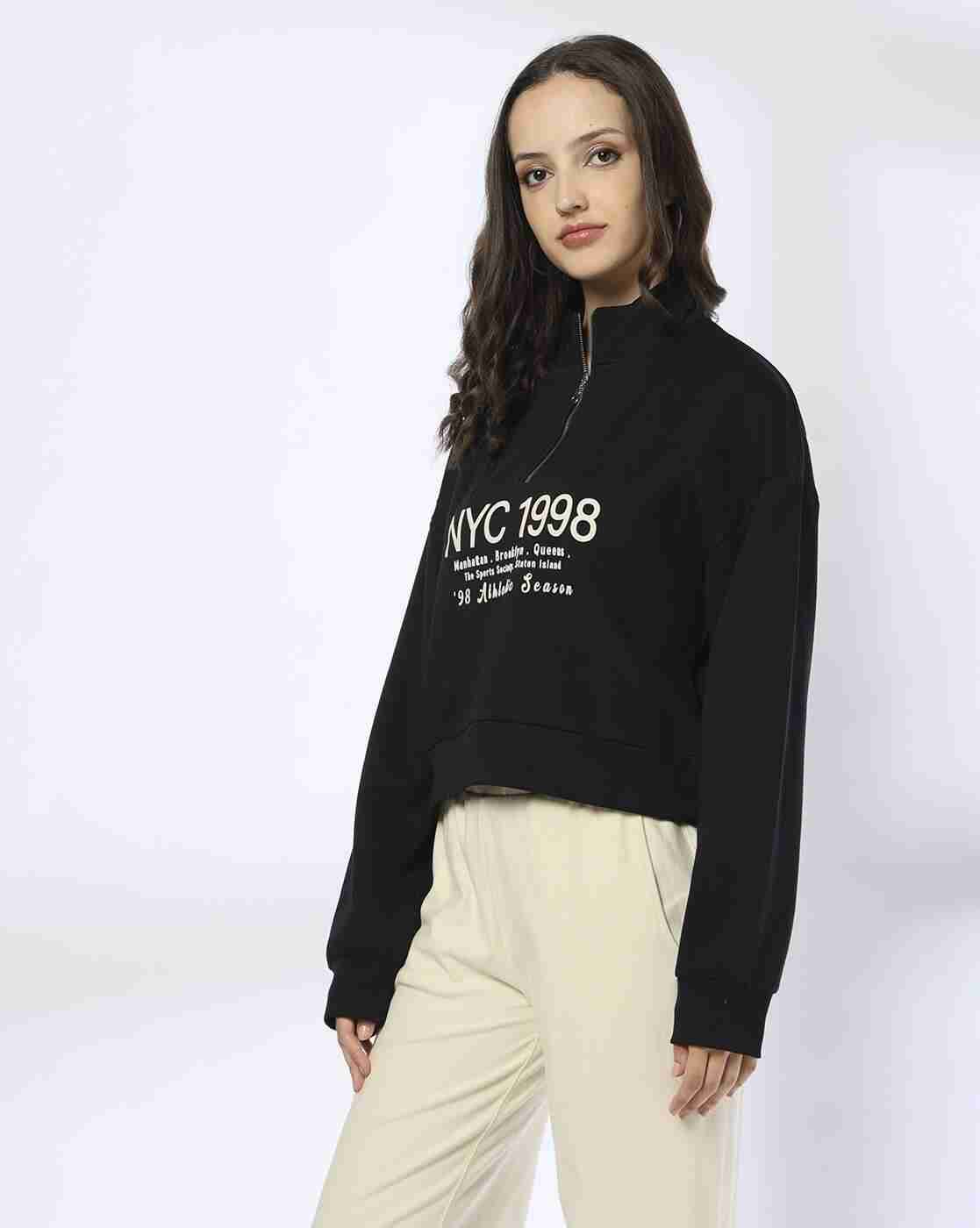 Teamspirit | Women Typographic Print Regular Fit Sweatshirt|1