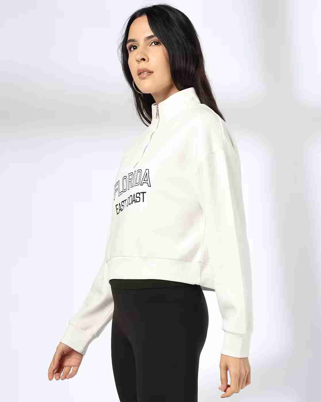 Teamspirit | Women Typographic Print Regular Fit Sweatshirt|1