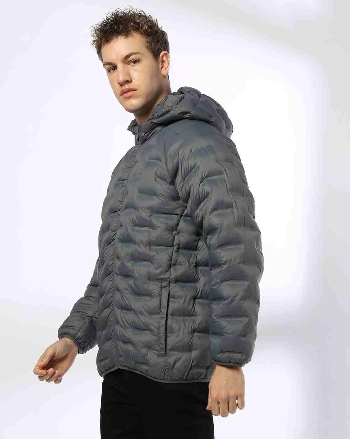 Teamspirit | Men Heat Seal Quilted Regular Fit Hooded Jacket|1