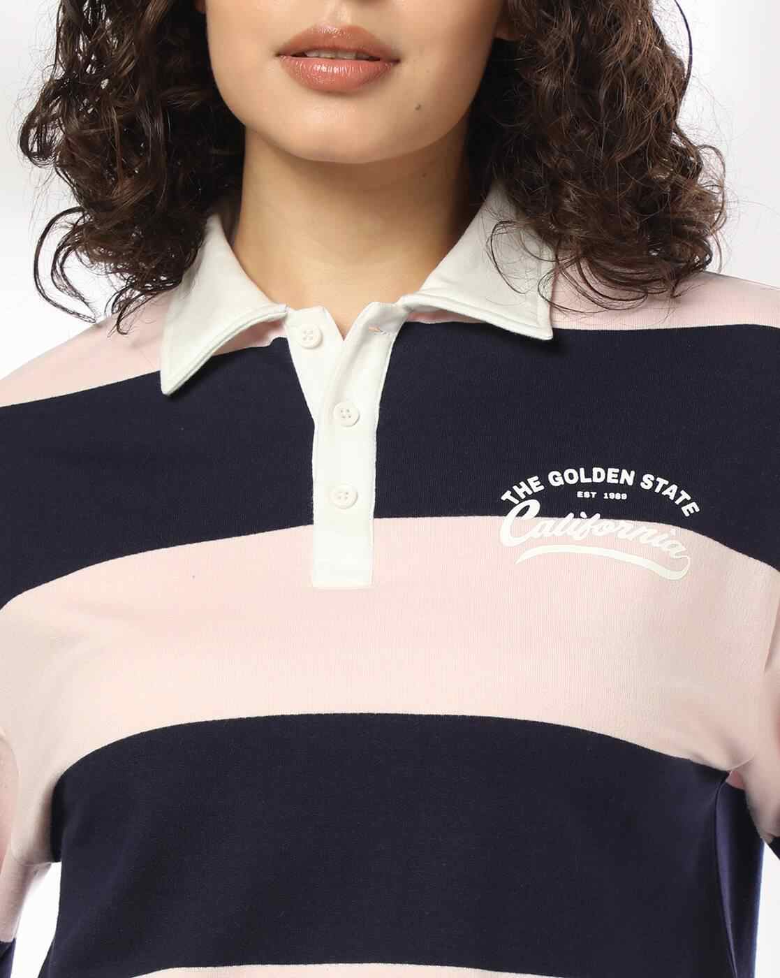 Teamspirit | Women Rugby Striped Boxy Fit Sweatshirt|3