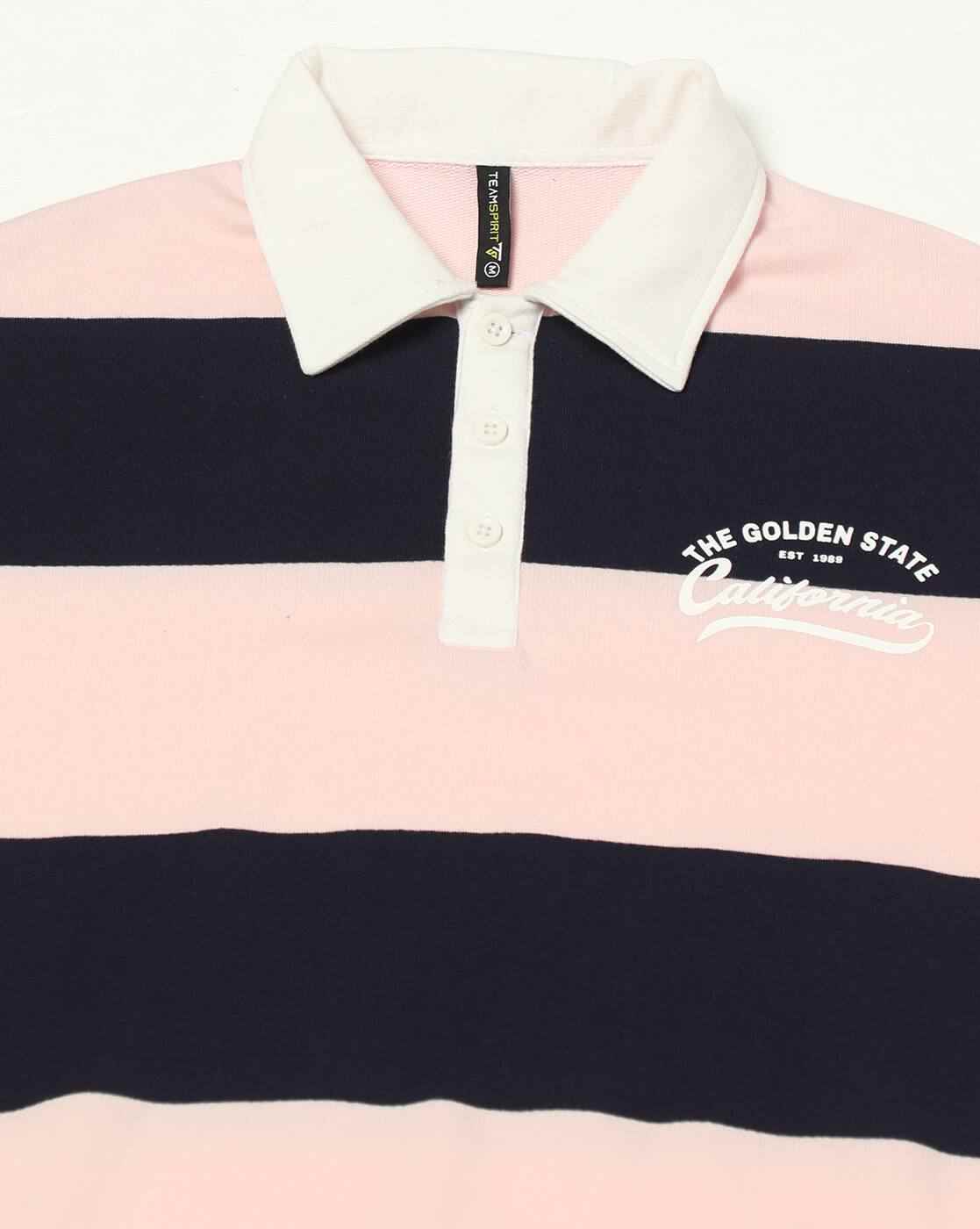 Teamspirit | Women Rugby Striped Boxy Fit Sweatshirt|4