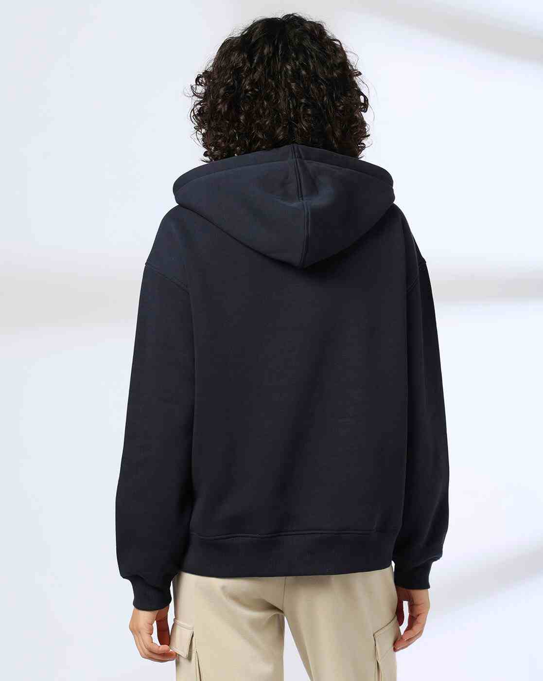 Teamspirit | Women Typographic Print Oversized Hoodie|2