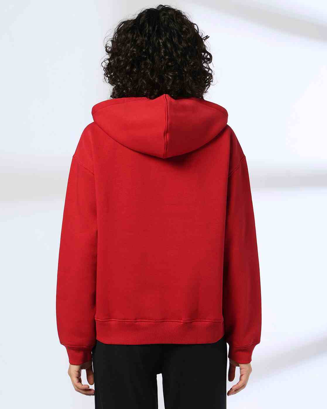 Teamspirit | Women Typographic Print Oversized Hoodie|2