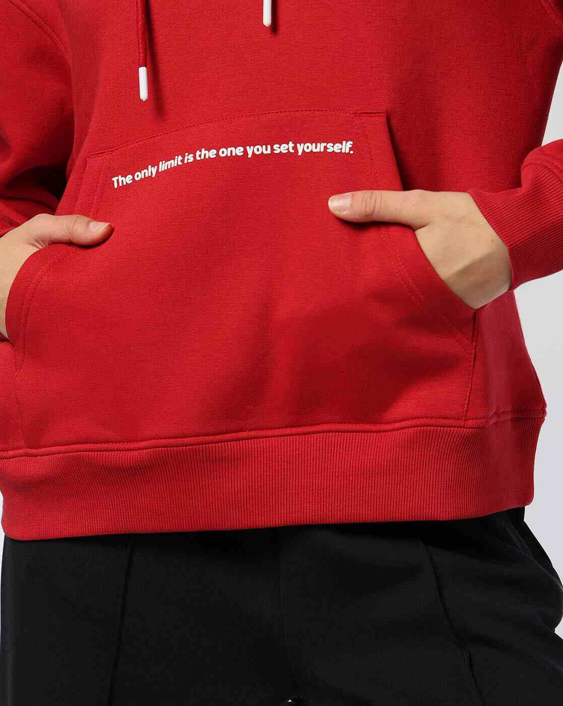 Teamspirit | Women Typographic Print Oversized Hoodie|4