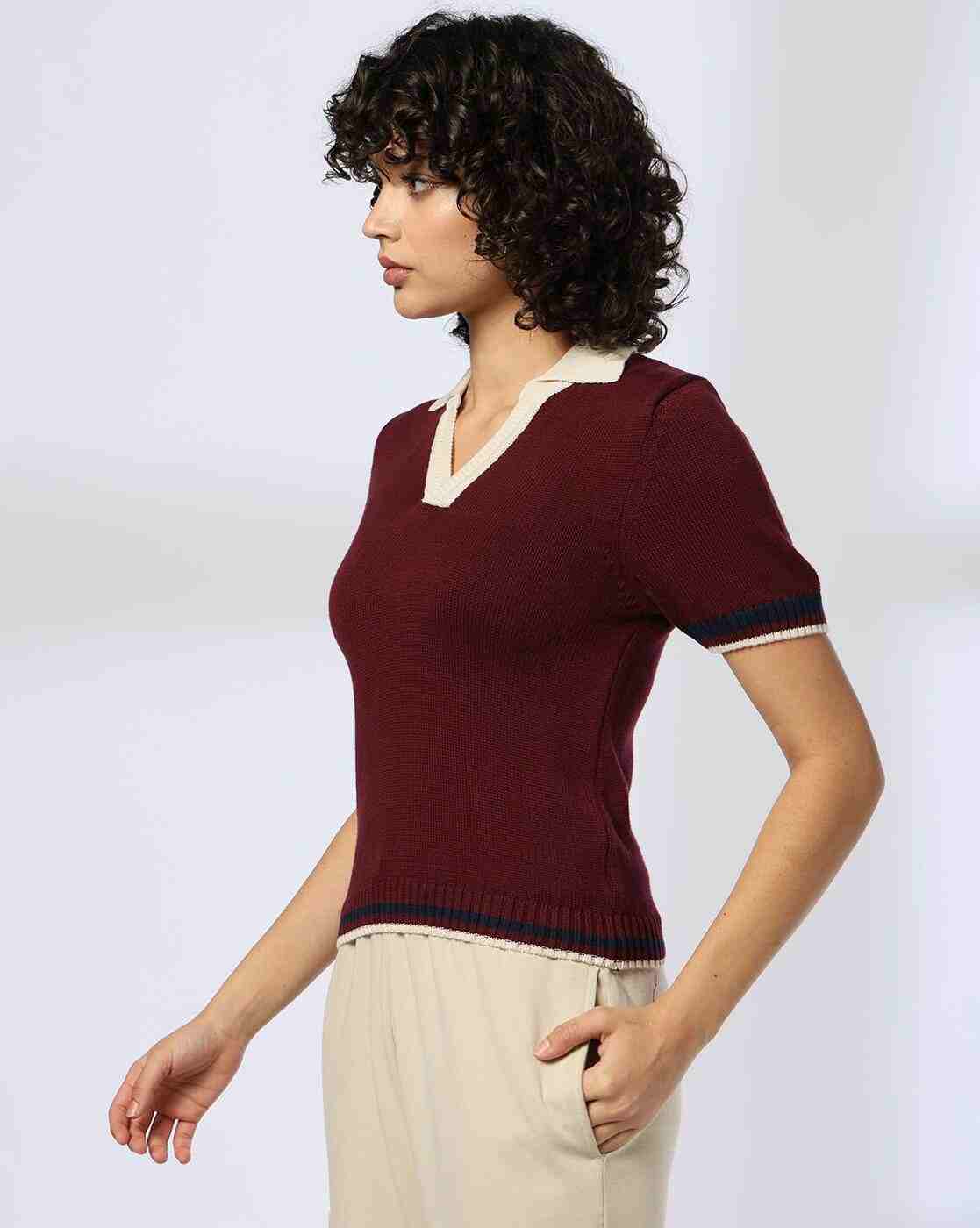 Teamspirit | Women Ribbed Regular Fit Sweatshirt|1