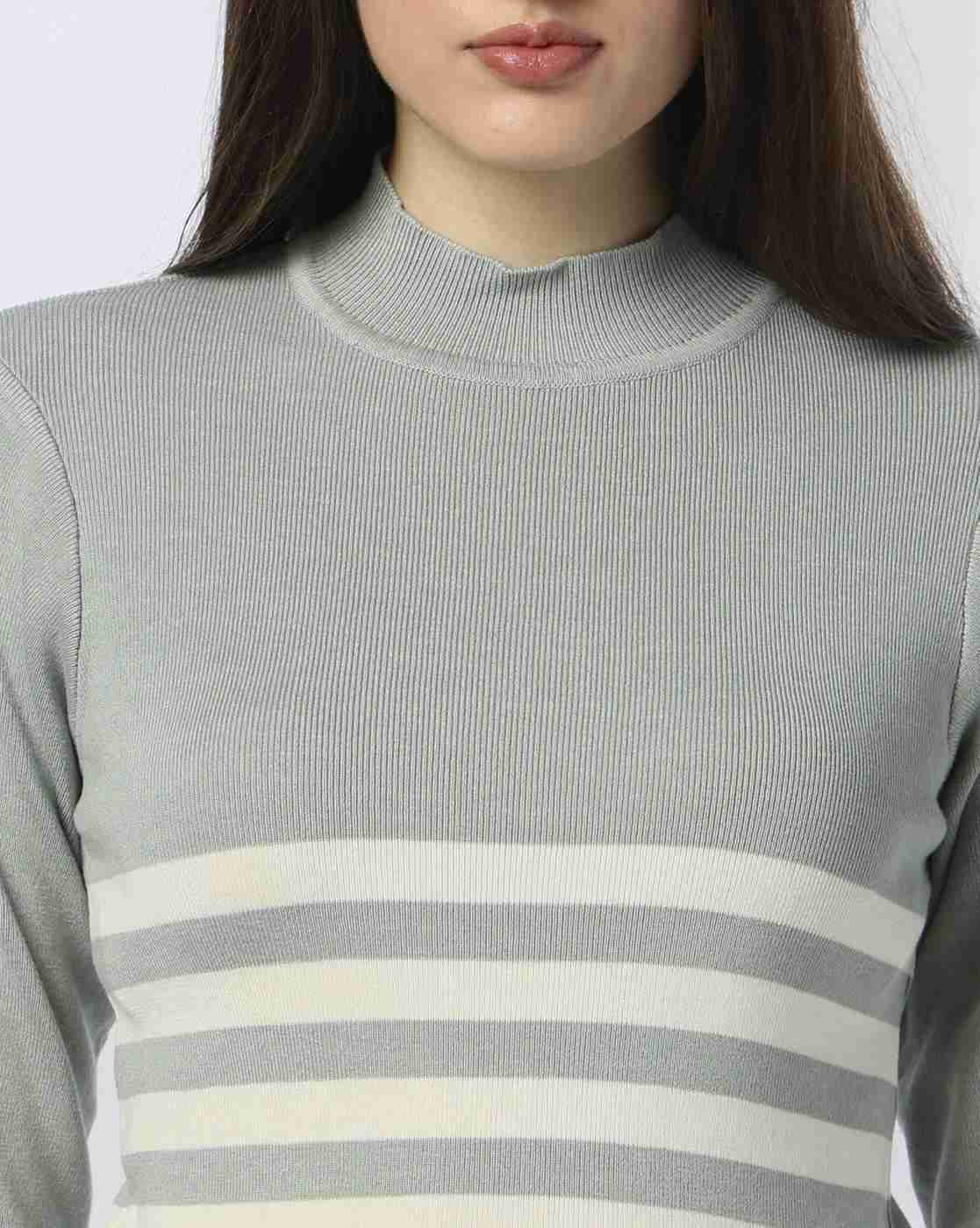 Teamspirit | Women Placement Striped Boxy Fit Pullover|3