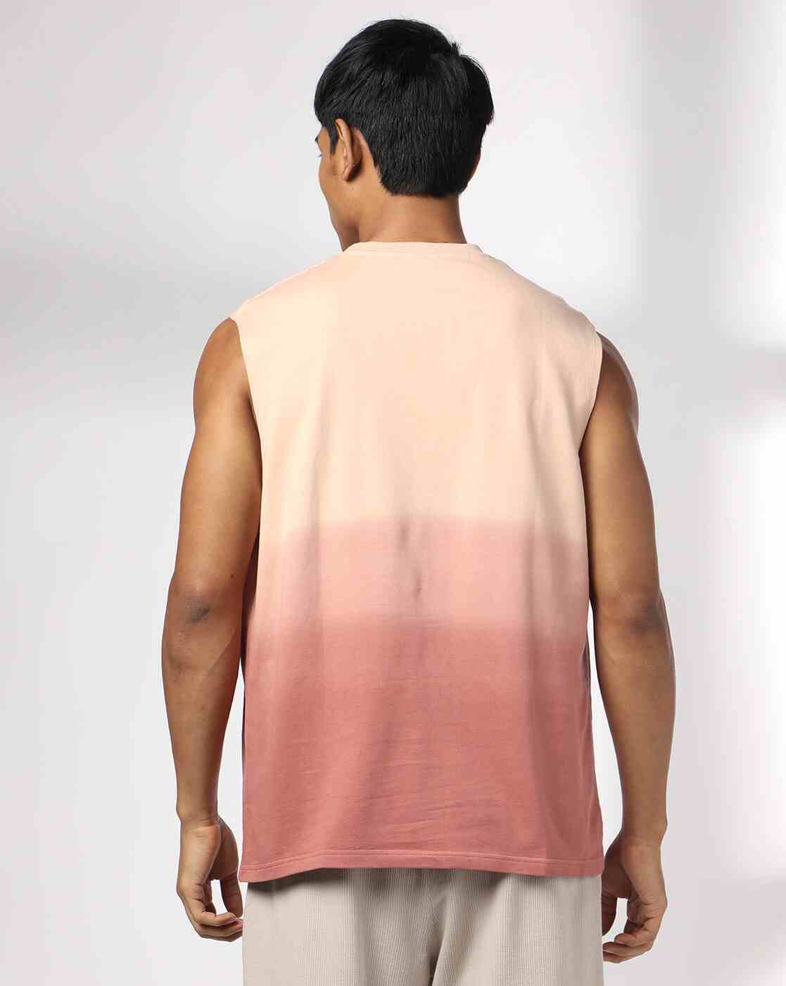 Teamspirit | Men Ombre-Dyed Regular Fit Crew-Neck T-Shirt|2