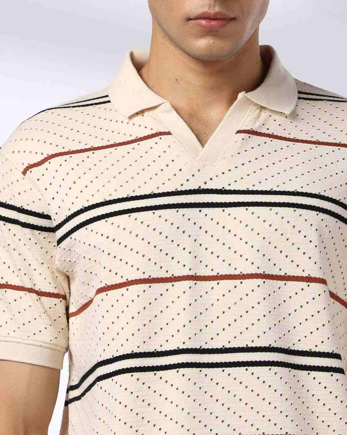 Teamspirit | Men Zig Zag Striped Regular Fit Polo T-Shirt|3