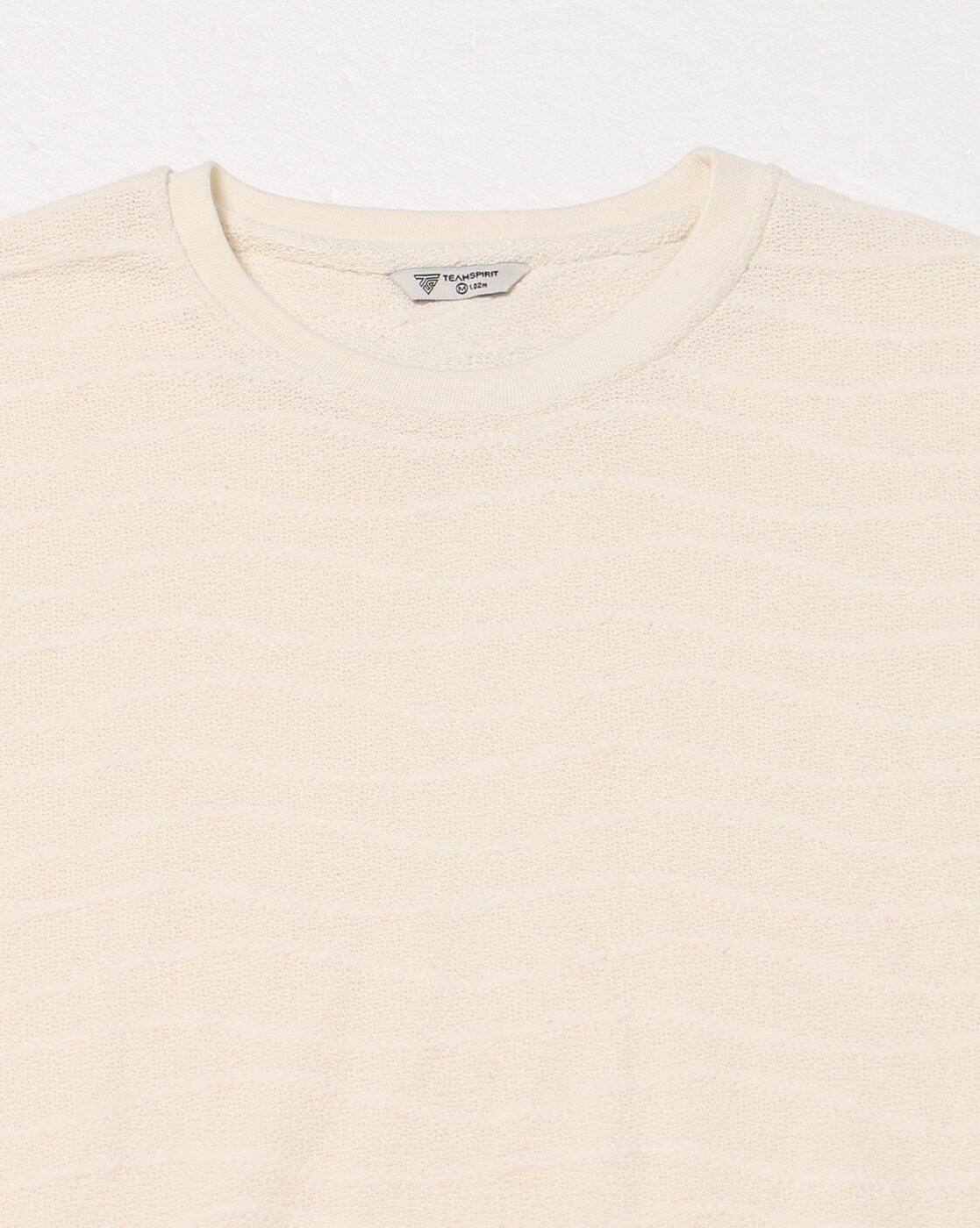 Teamspirit | Men Zig Zag Patterned Regular Fit Crew-Neck T-Shirt|3