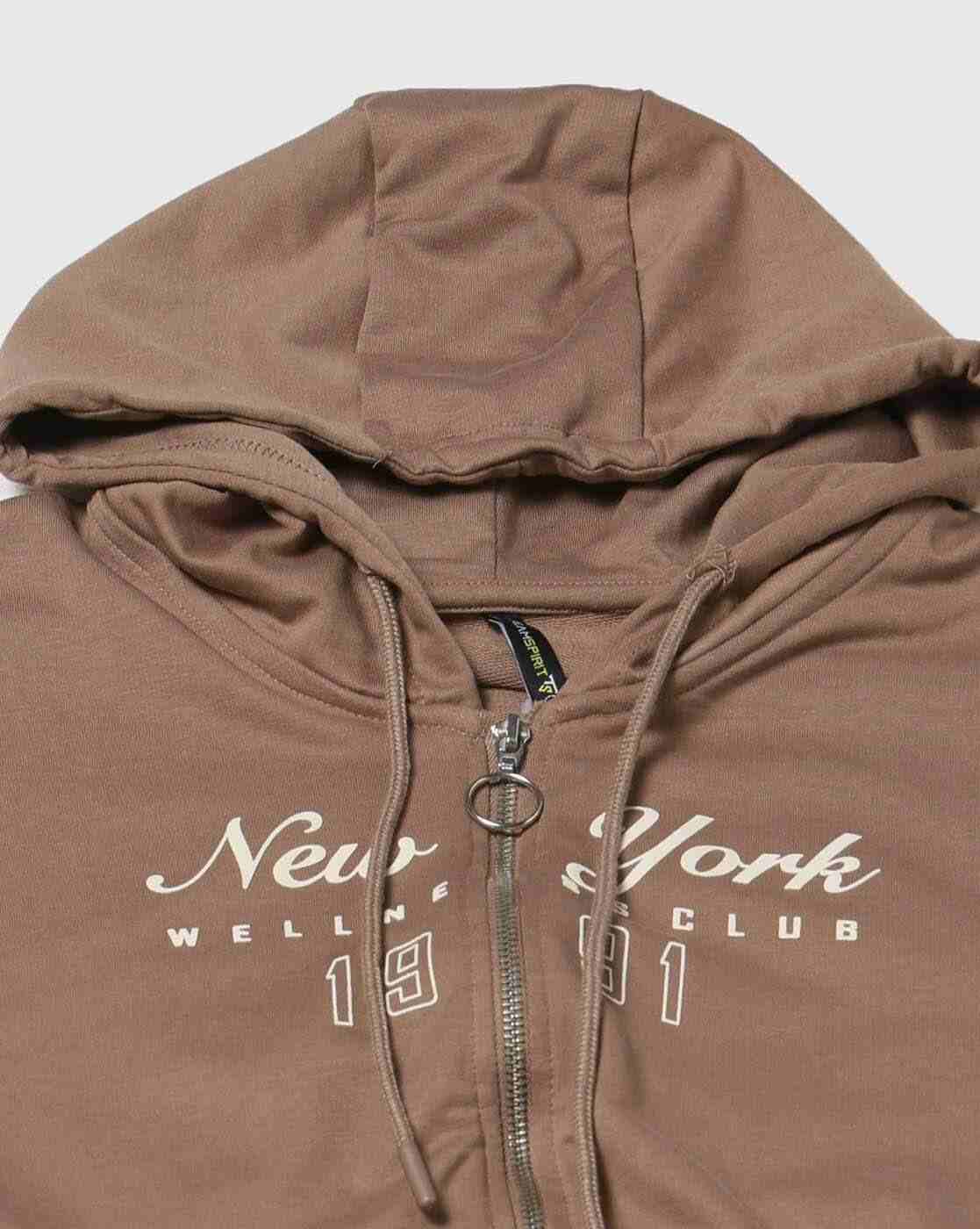 Teamspirit | Women Typographic Print Boxy Fit Cropped Hoodie|4