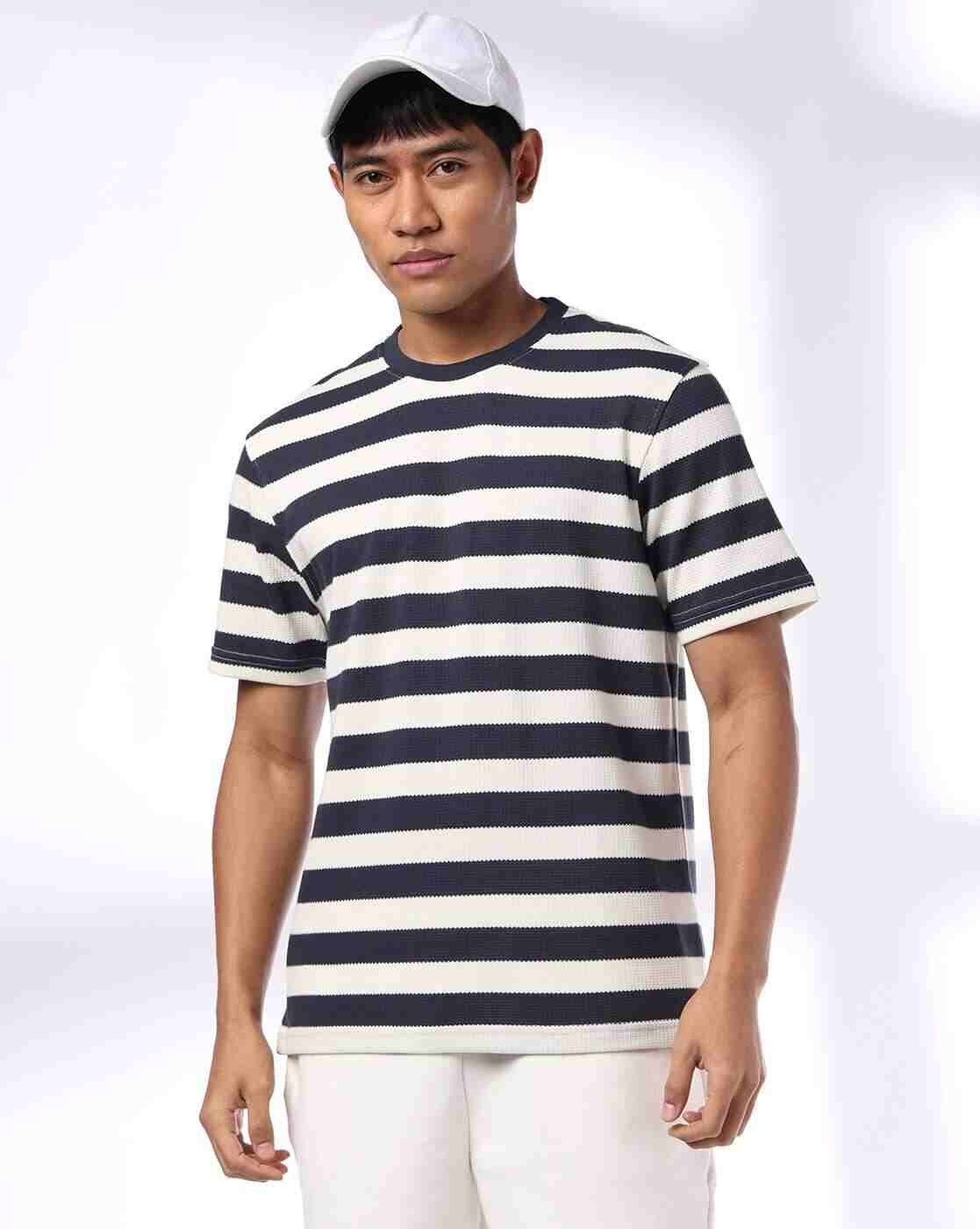 Teamspirit | Men Equal Rugby Striped Regular Fit Crew-Neck T-Shirt|0