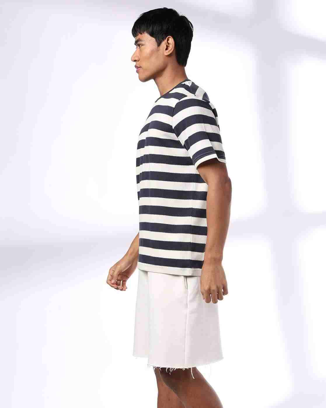 Teamspirit | Men Equal Rugby Striped Regular Fit Crew-Neck T-Shirt|1