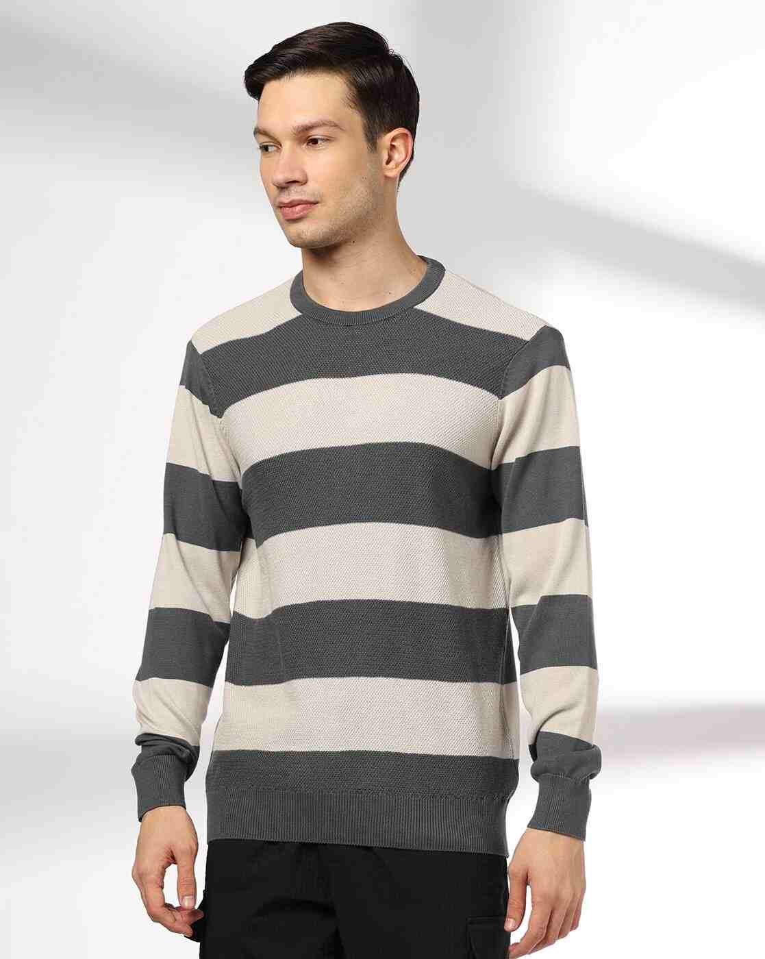 Teamspirit | Men Striped Jacquard Regular Fit T-Shirt|3