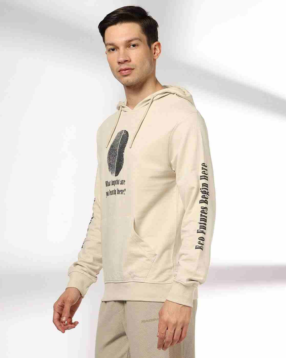 Teamspirit | Men Graphic Print Regular Fit Cotton Hoodie|1