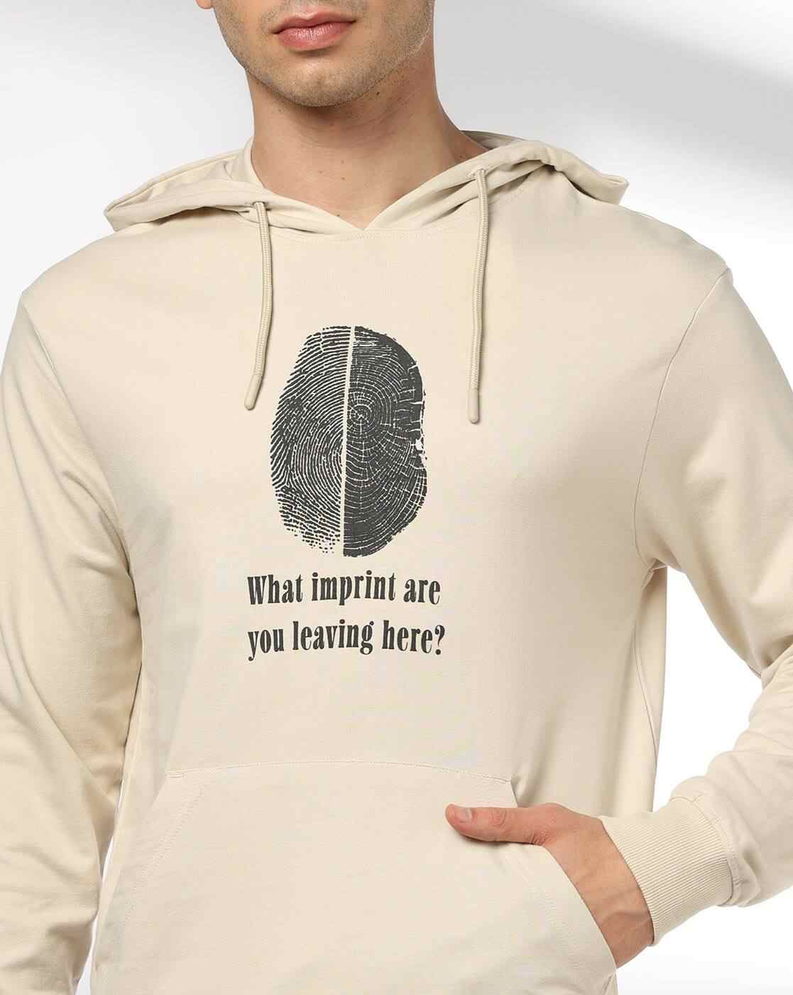 Teamspirit | Men Graphic Print Regular Fit Cotton Hoodie|4