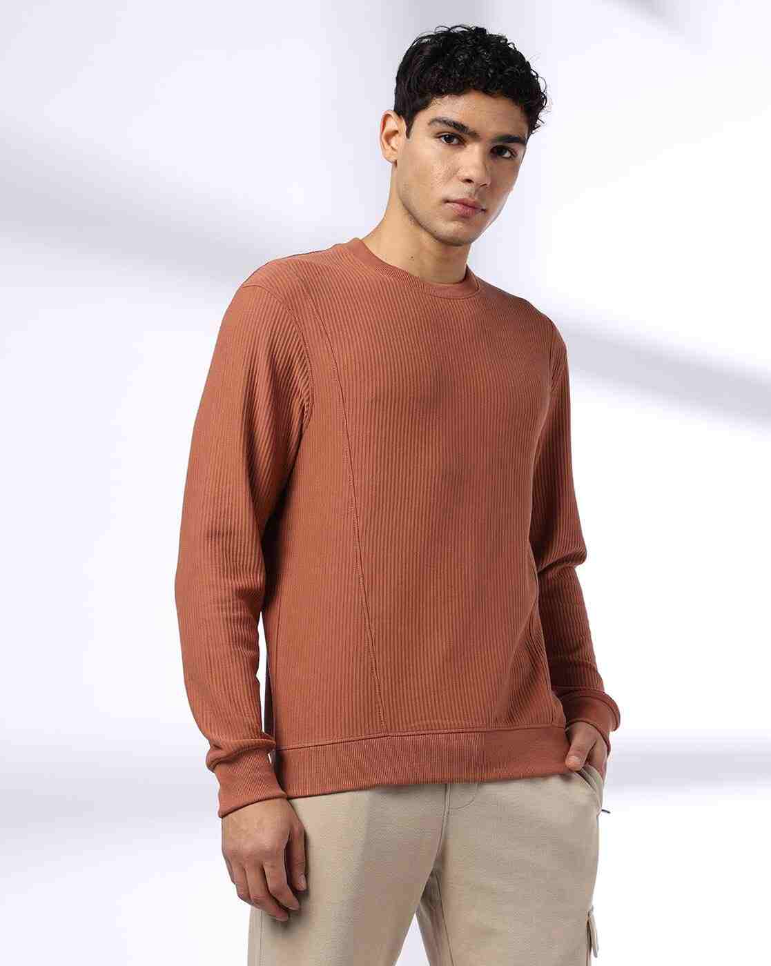 Teamspirit | Men Patterned Regular Fit Crew-Neck Sweatshirt|0