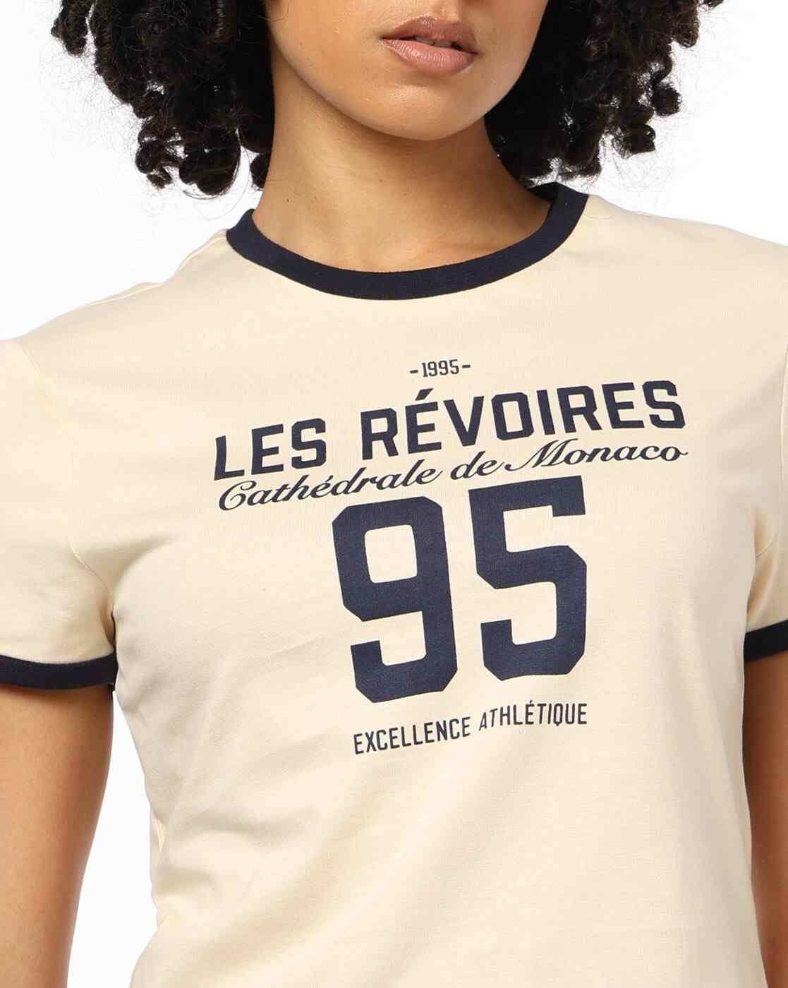 Teamspirit | Women Typographic Print Fitted Crew-Neck T-Shirt|3