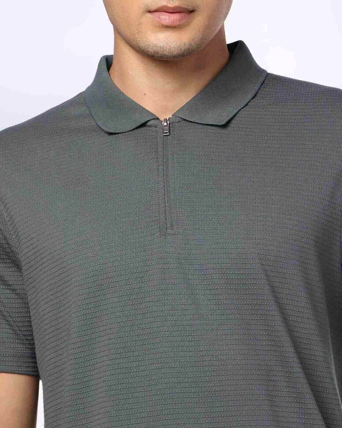 Teamspirit | Men Striped Regular Fit Polo T-Shirt|3