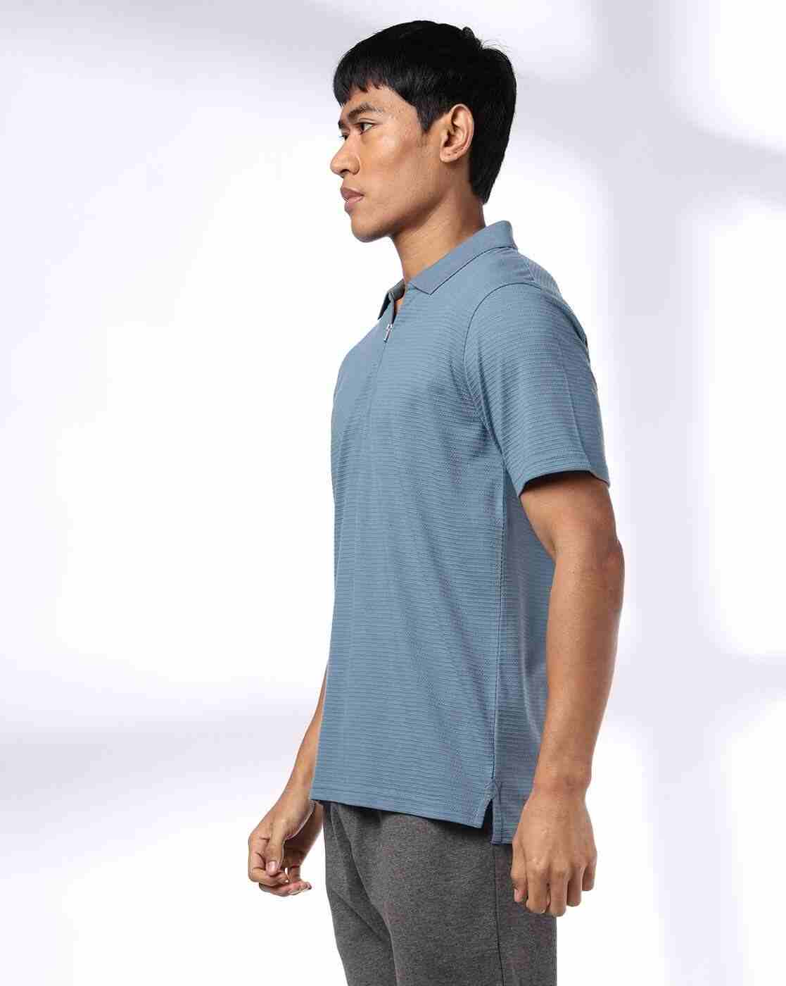 Teamspirit | Men Striped Regular Fit Polo T-Shirt|1