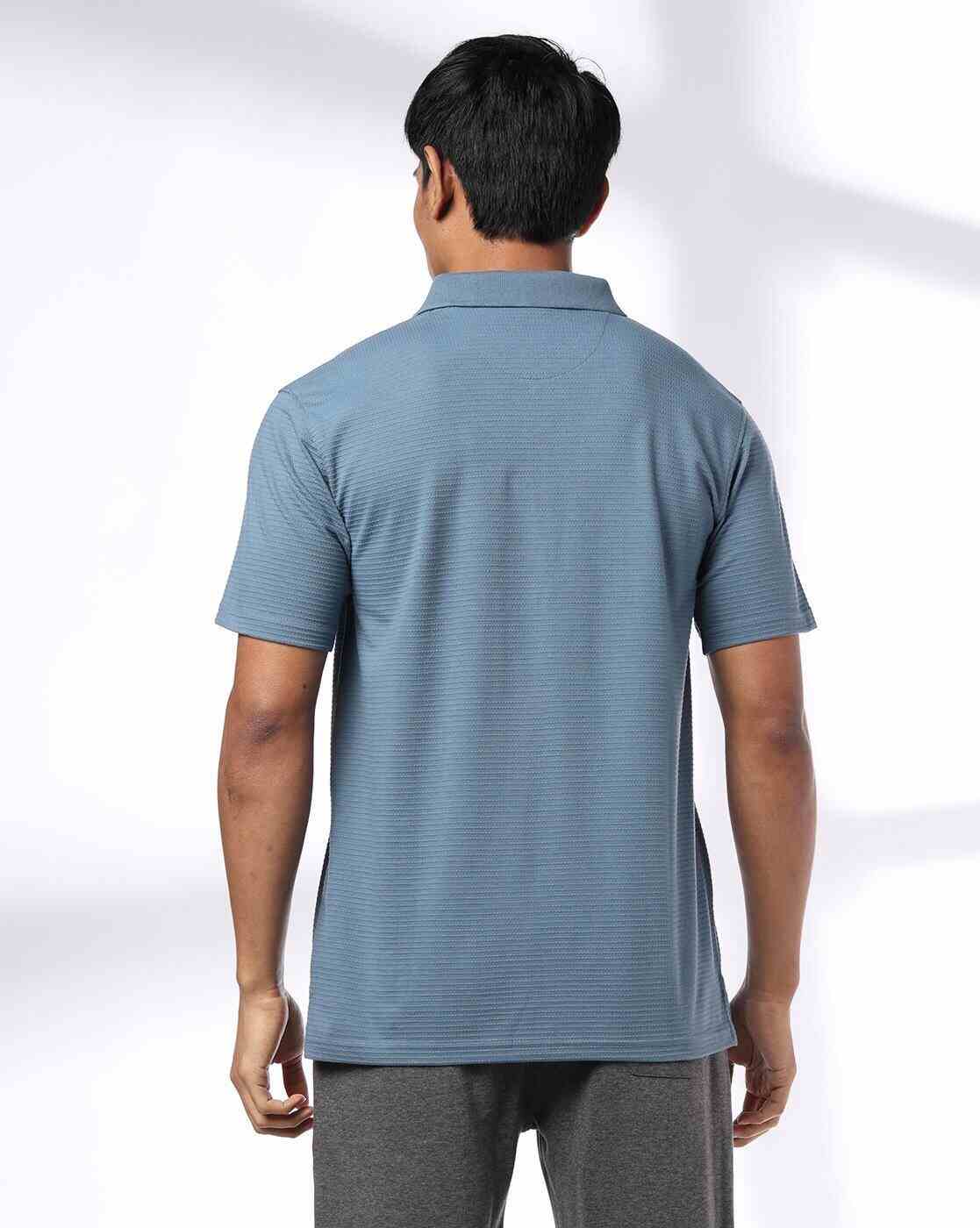 Teamspirit | Men Striped Regular Fit Polo T-Shirt|2