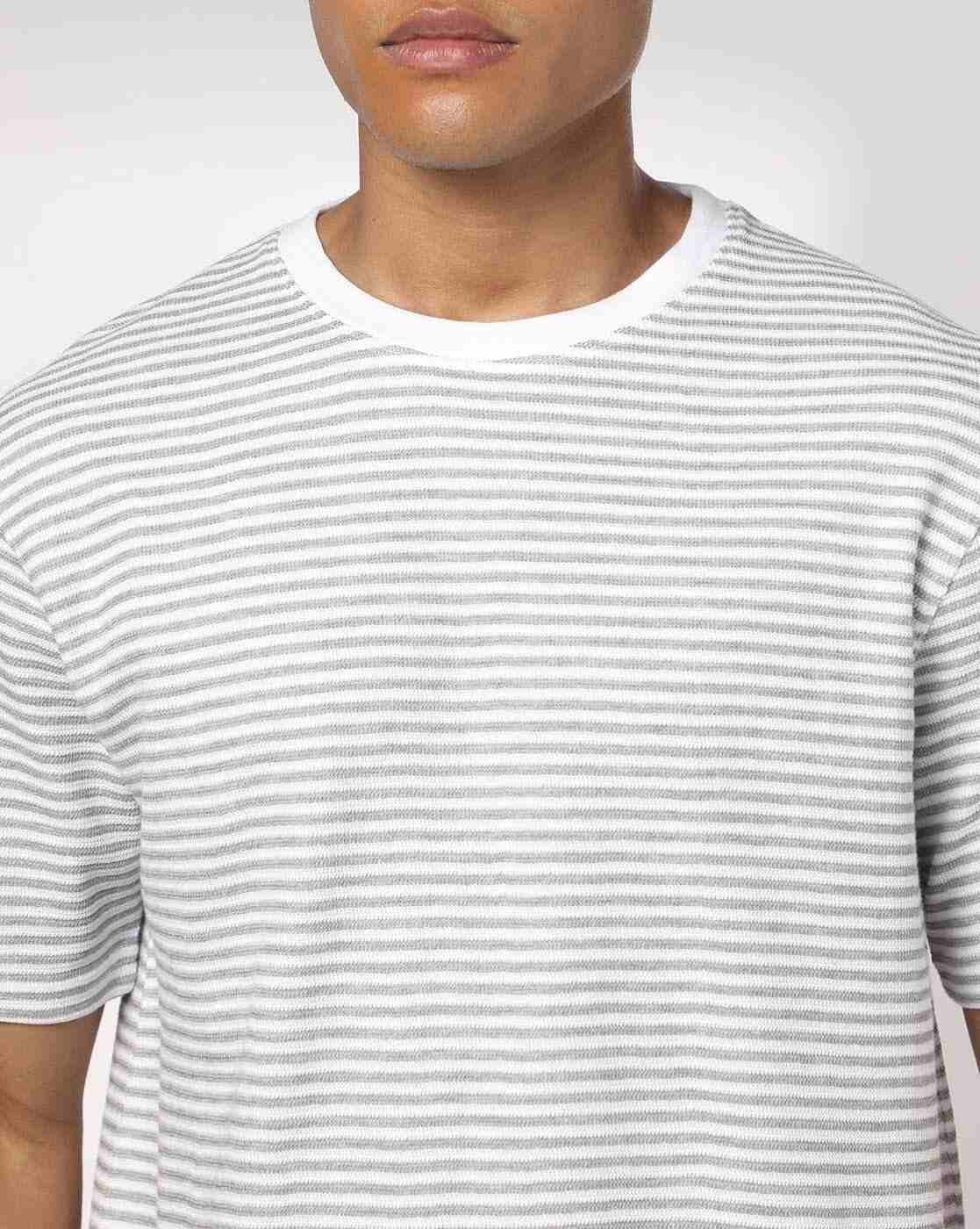 Teamspirit | Men Striped Regular Fit Crew-Neck T-Shirt|3